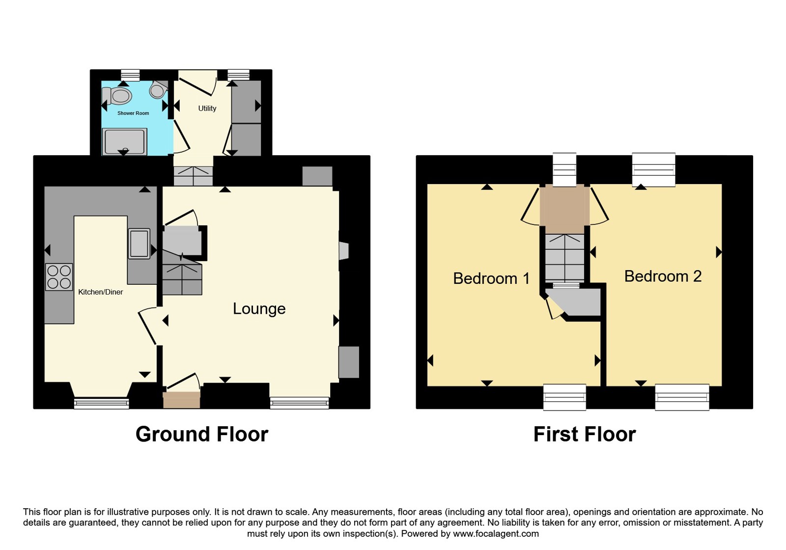 2 White Walls,, Mithian, Cornwall floorplan