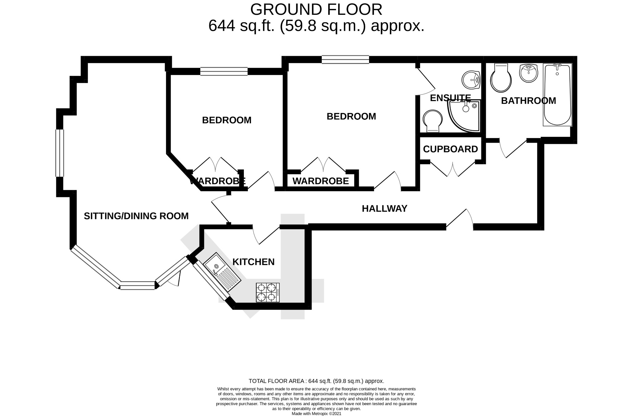 1 Pirbright House, West Cliff Gardens, Bournemouth floorplan