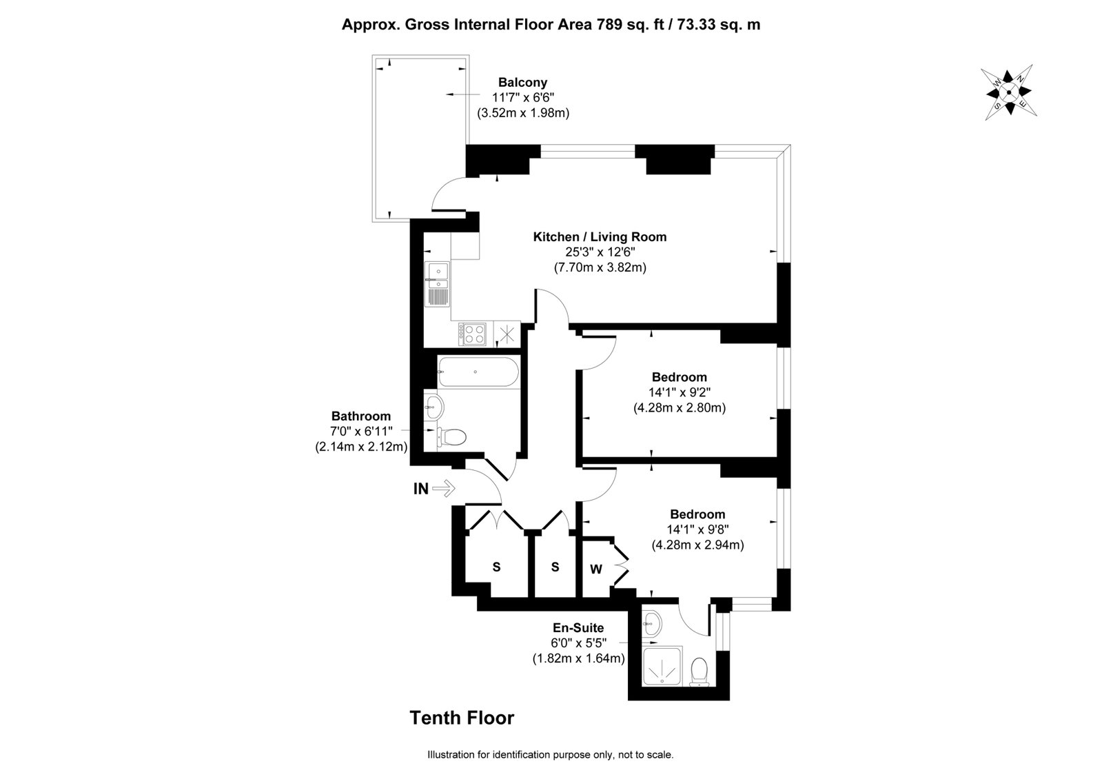 15,Flat 50, Zenith Close, London floorplan