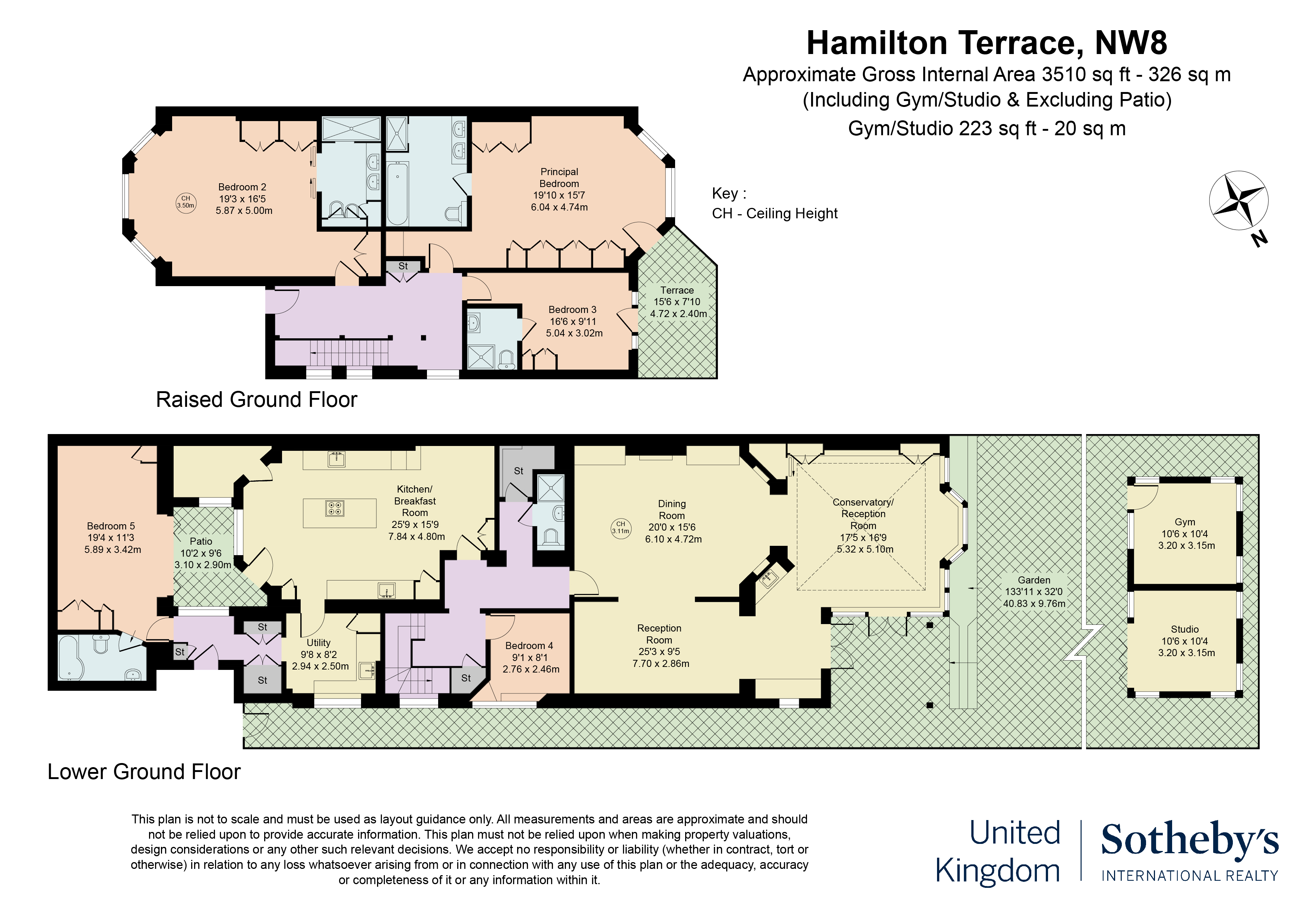 75, 75 Hamilton Terrace, London floorplan
