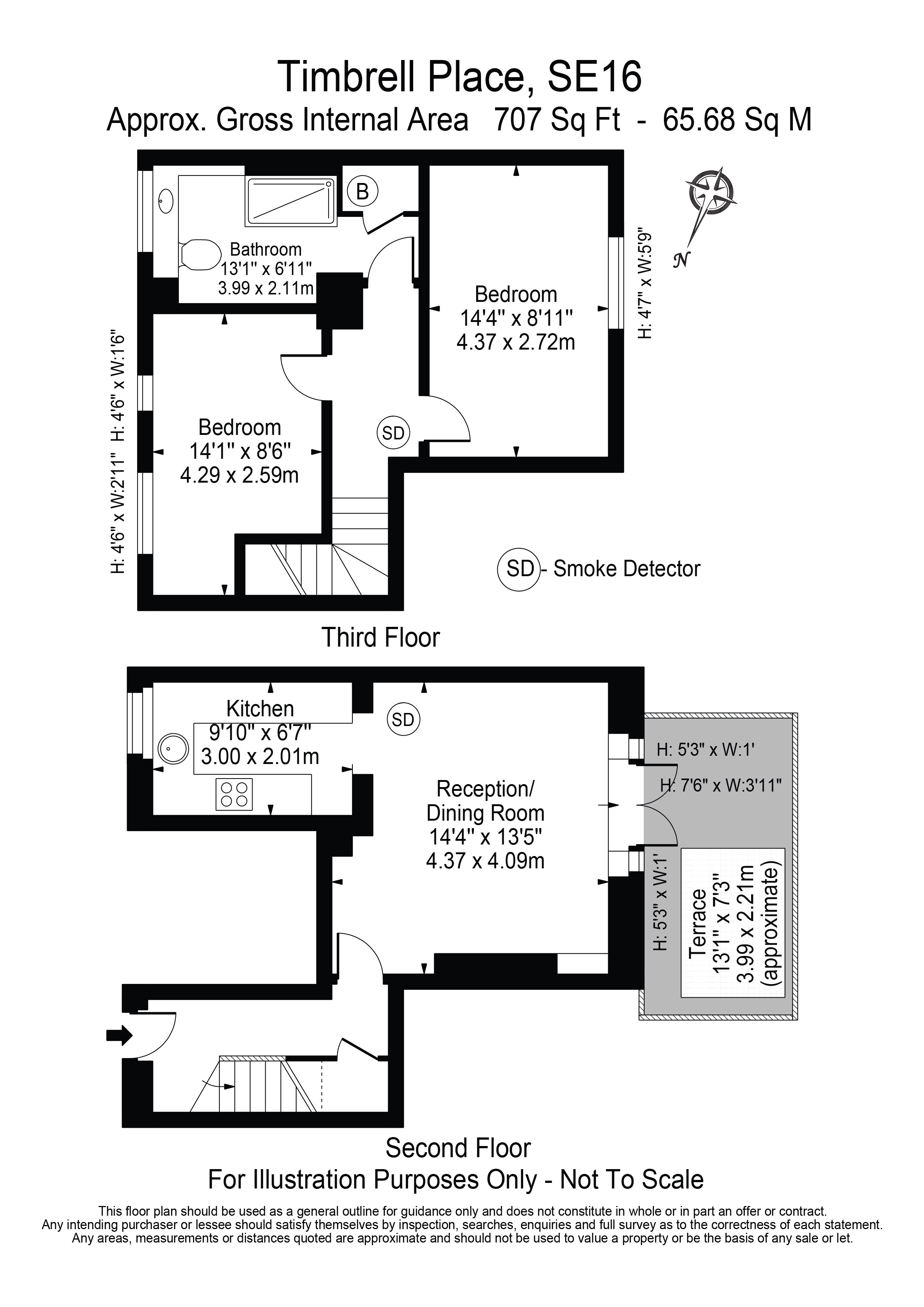 23, Timbrell Place, London floorplan
