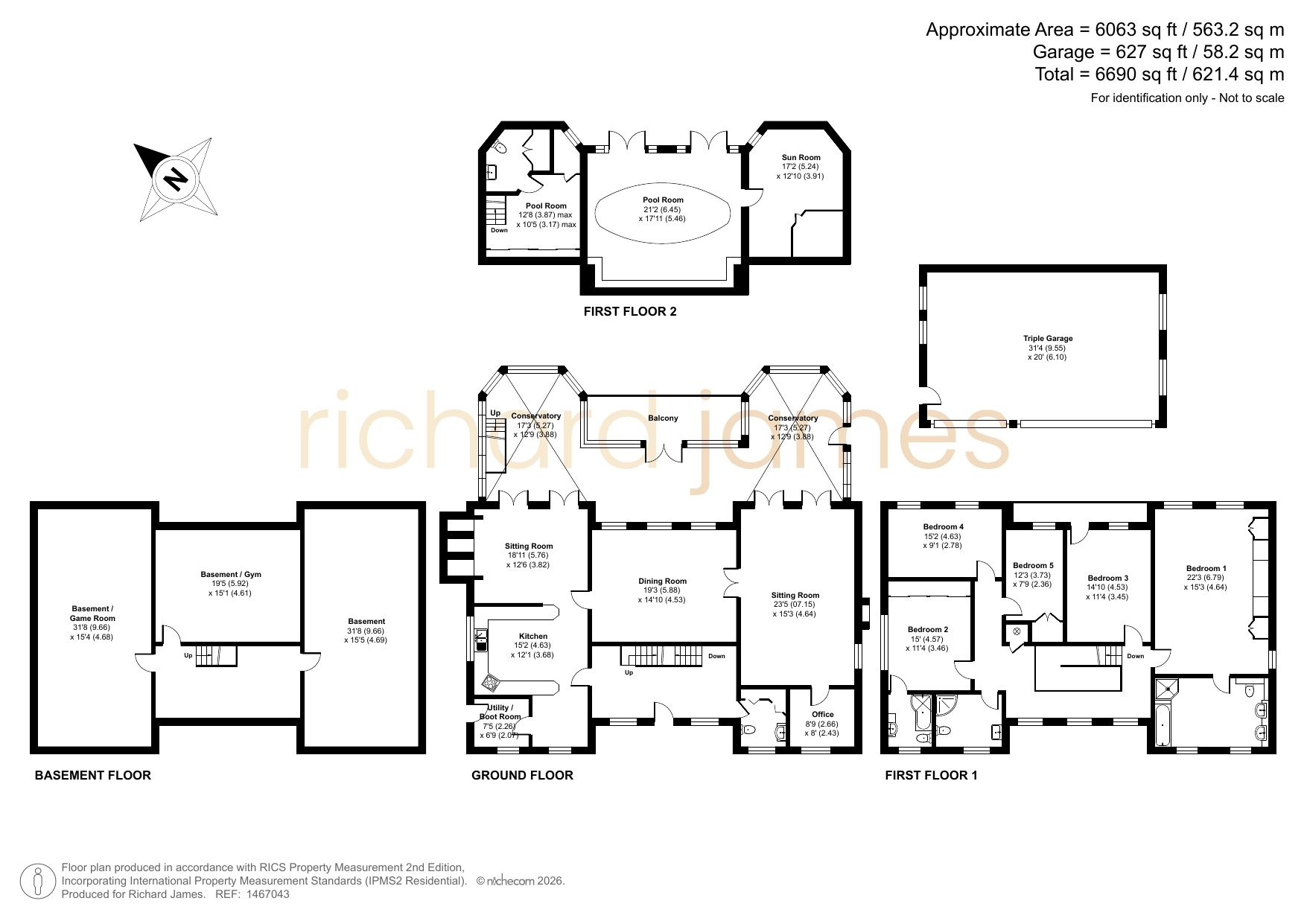 Hillcrest, Field Rise, Swindon floorplan