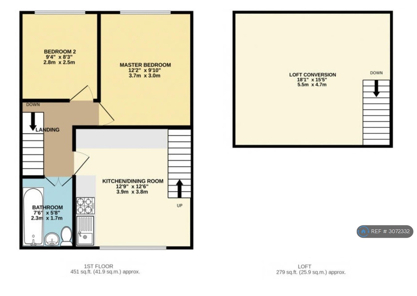Runley Road, Luton floorplan