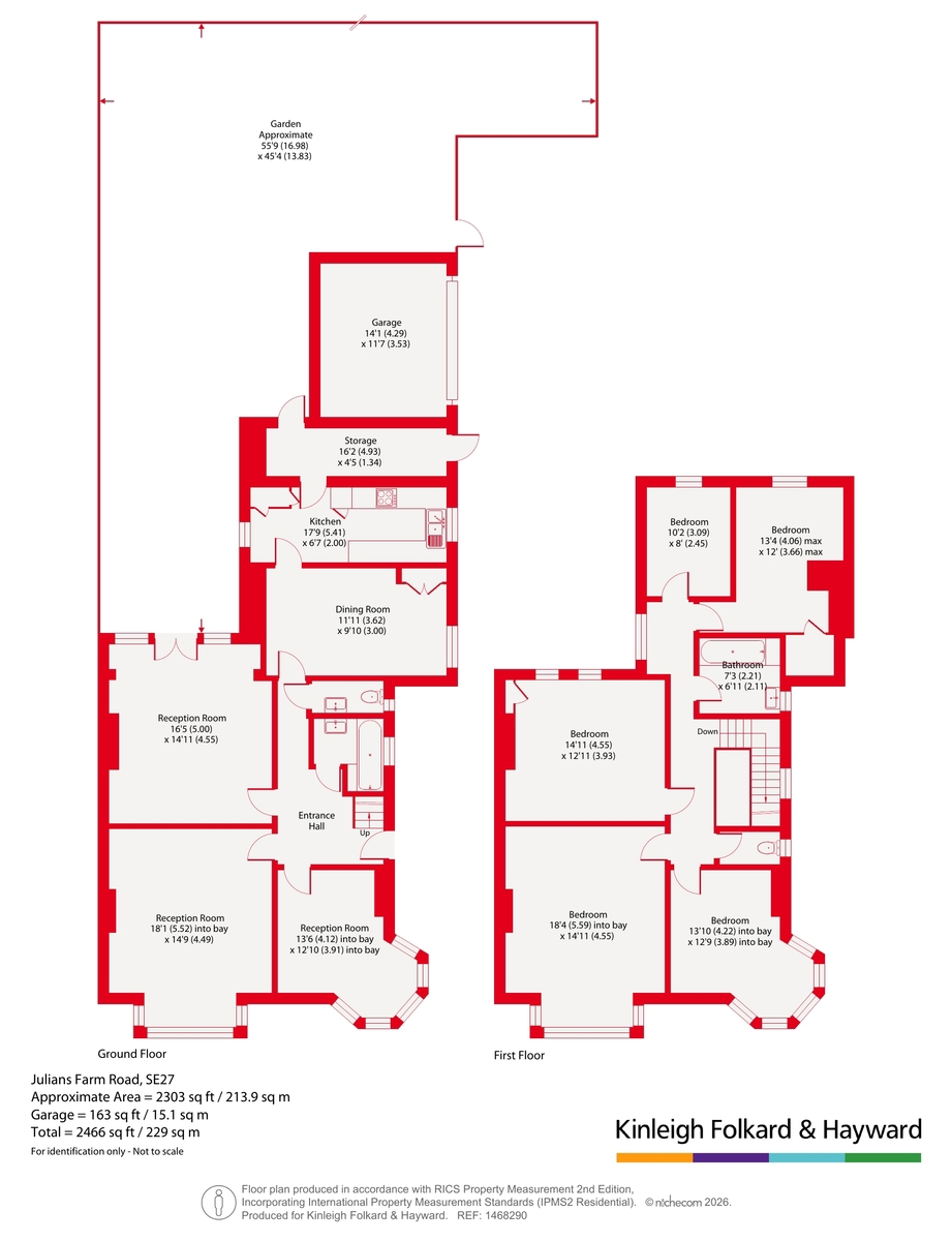 123, St. Julians Farm Road, London floorplan