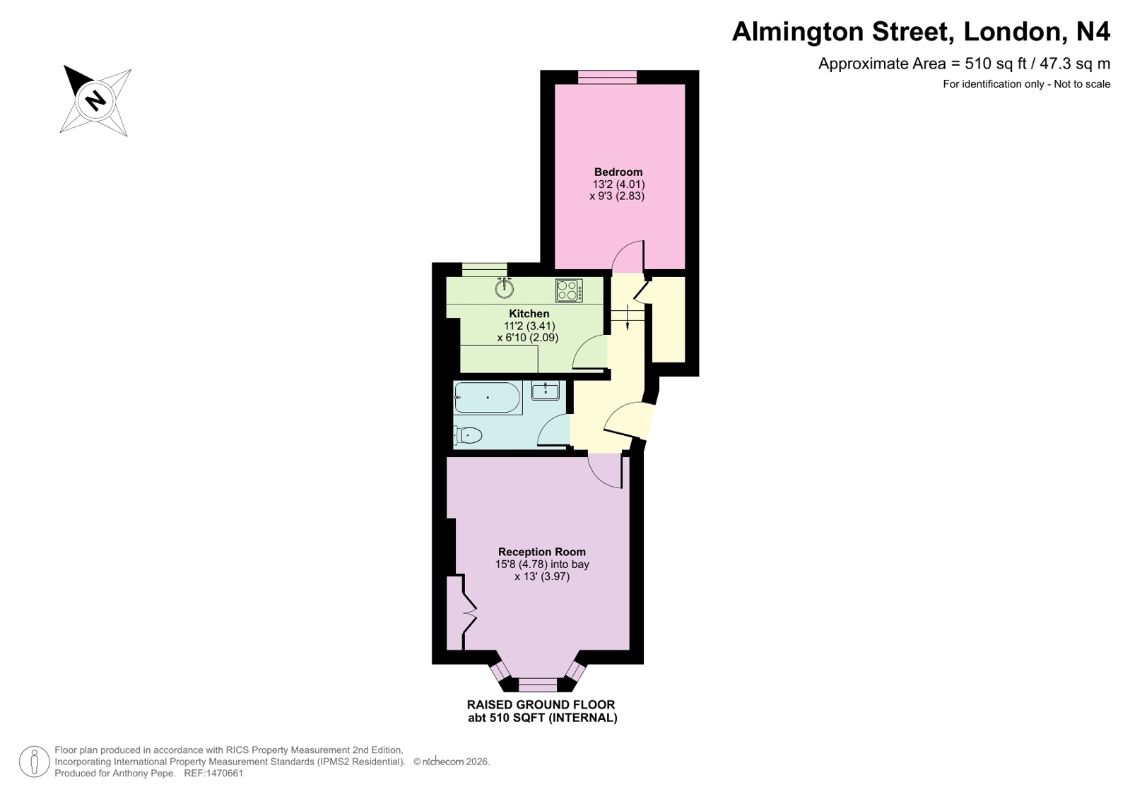 11b, Almington Street, London floorplan