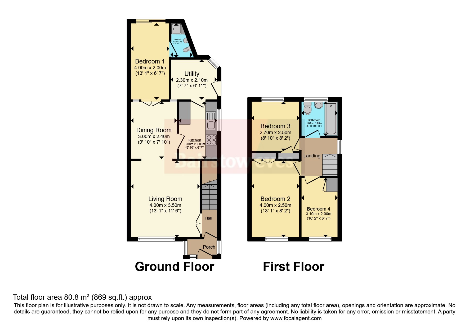 33, Wembley Gardens, Nottingham floorplan