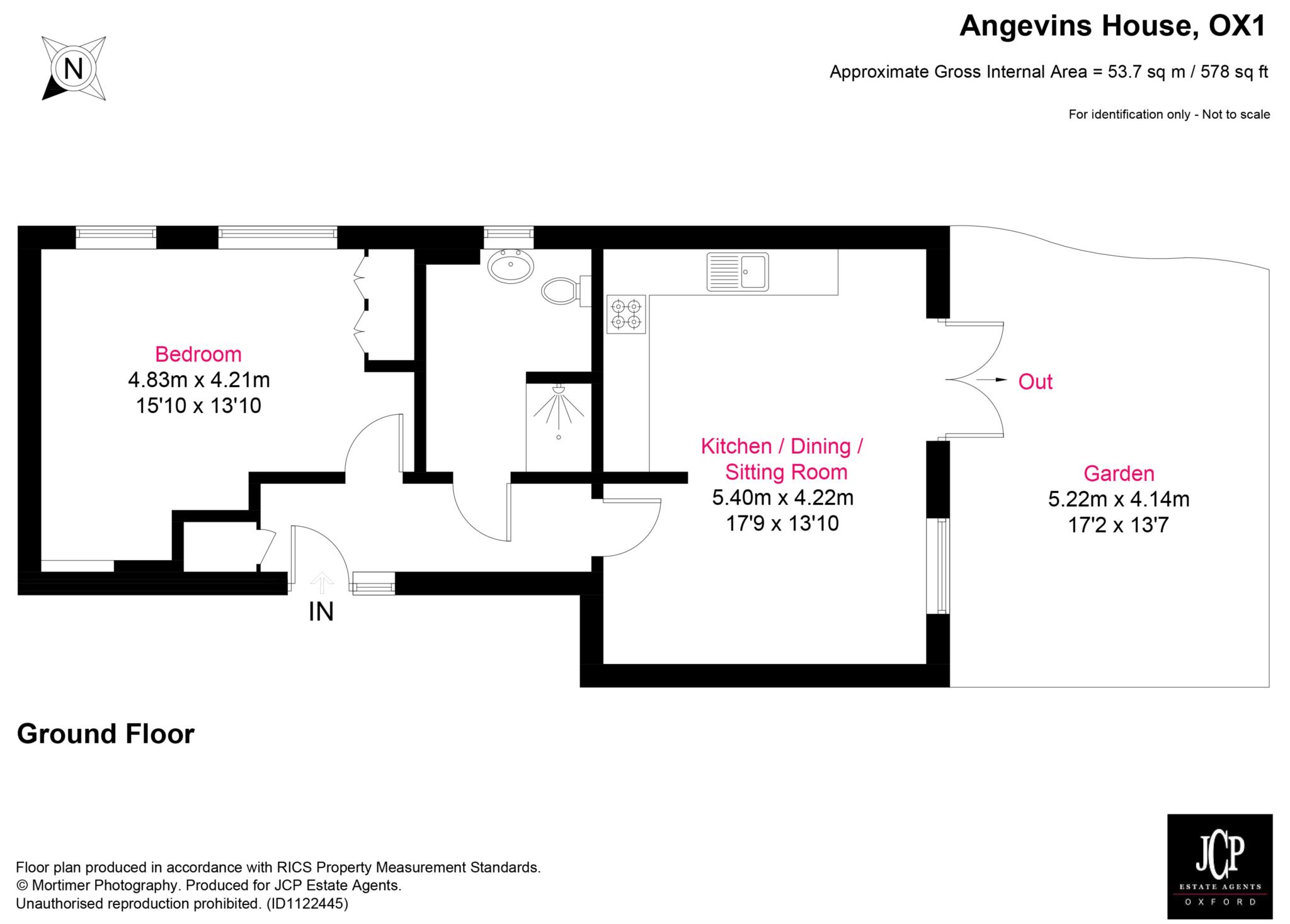 Flat 1, Angevins House, Lower Fisher Row, Oxford floorplan