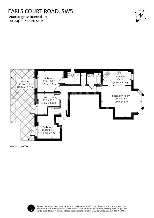 3 Bedrooms Flat to rent in Earls Court Road, London SW5