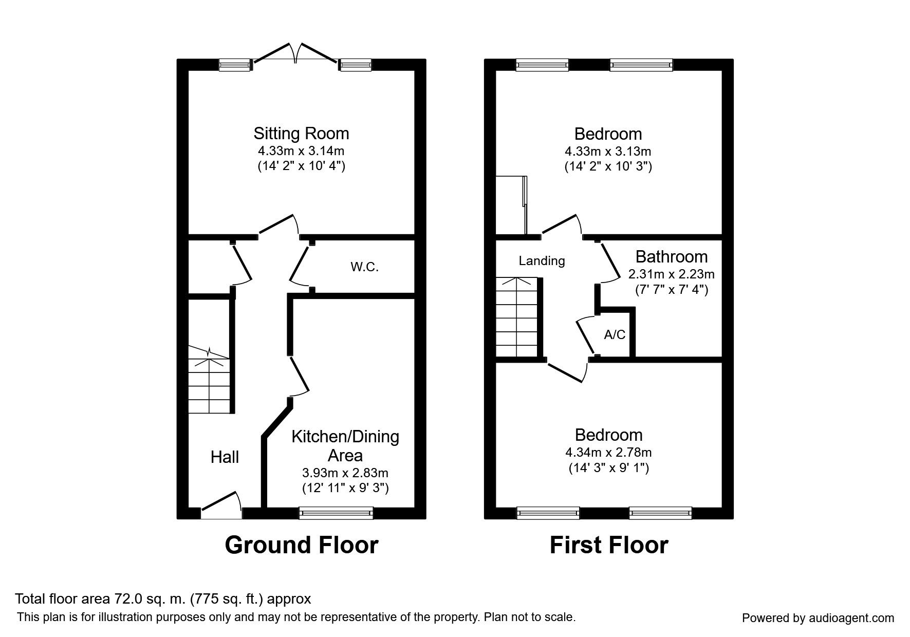 2 Bedrooms Terraced house to rent in Copper Beech Road, Nuneaton CV10