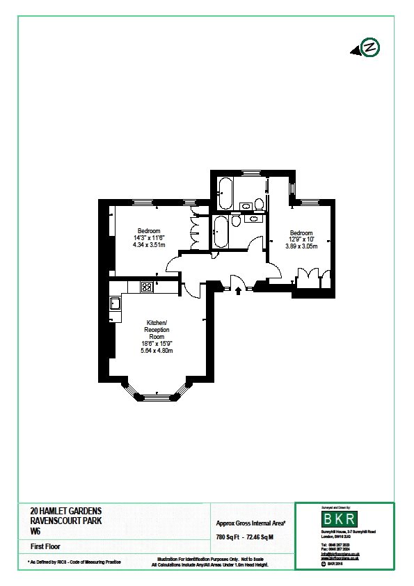 2 Bedrooms Flat to rent in Hamlet Gardens, Hammersmith, London W6