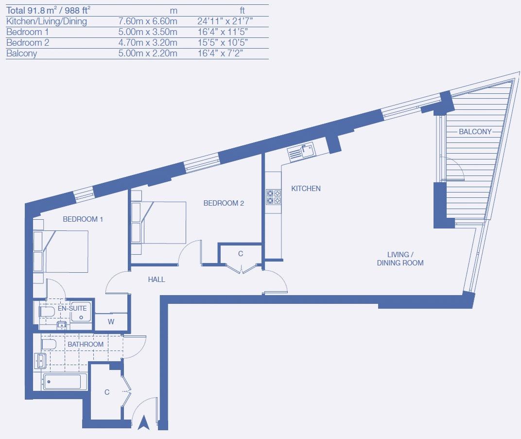 Parade Gardens, London floorplan