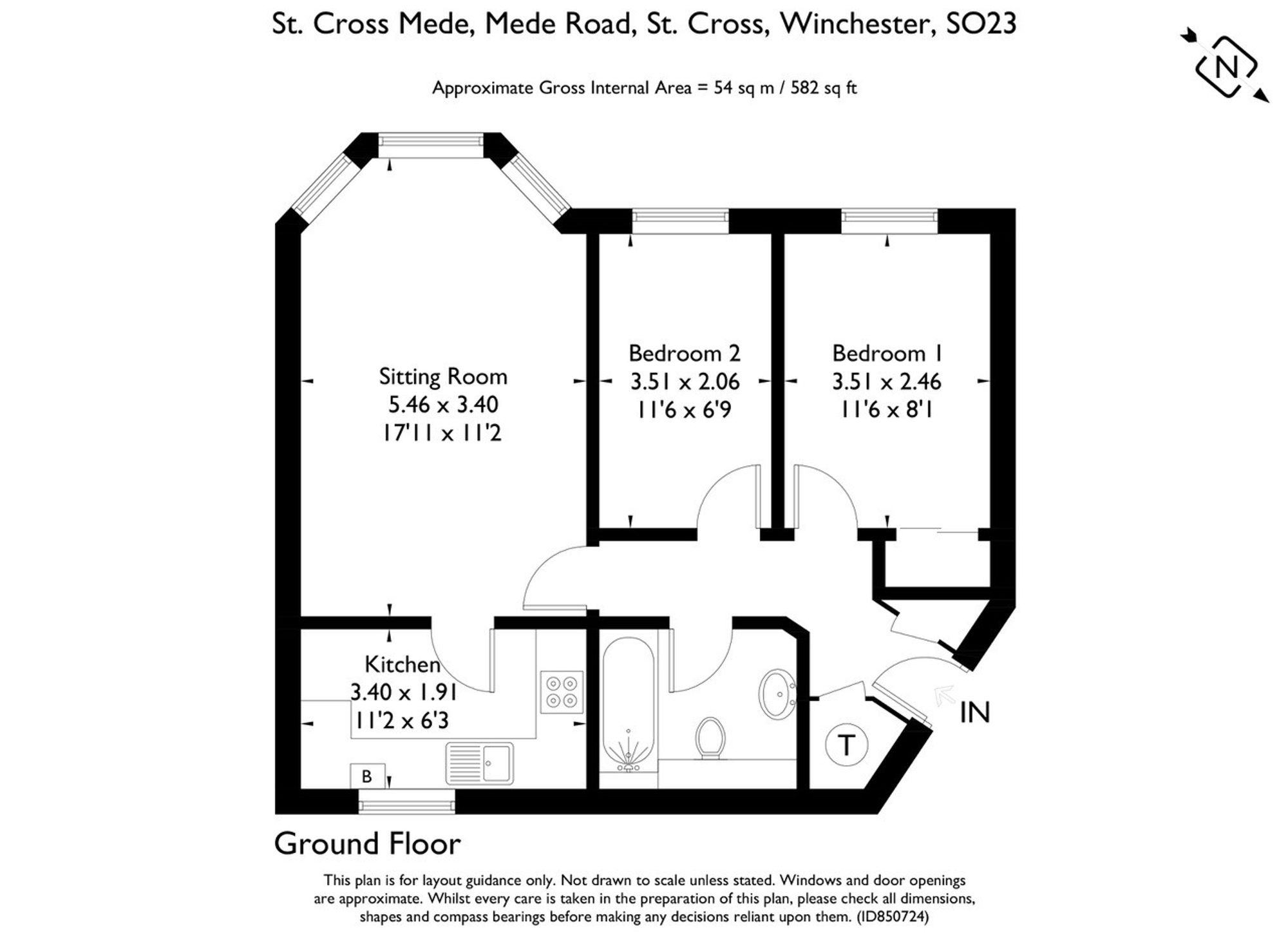 Flat 9, Kirtling Place, Winchester floorplan
