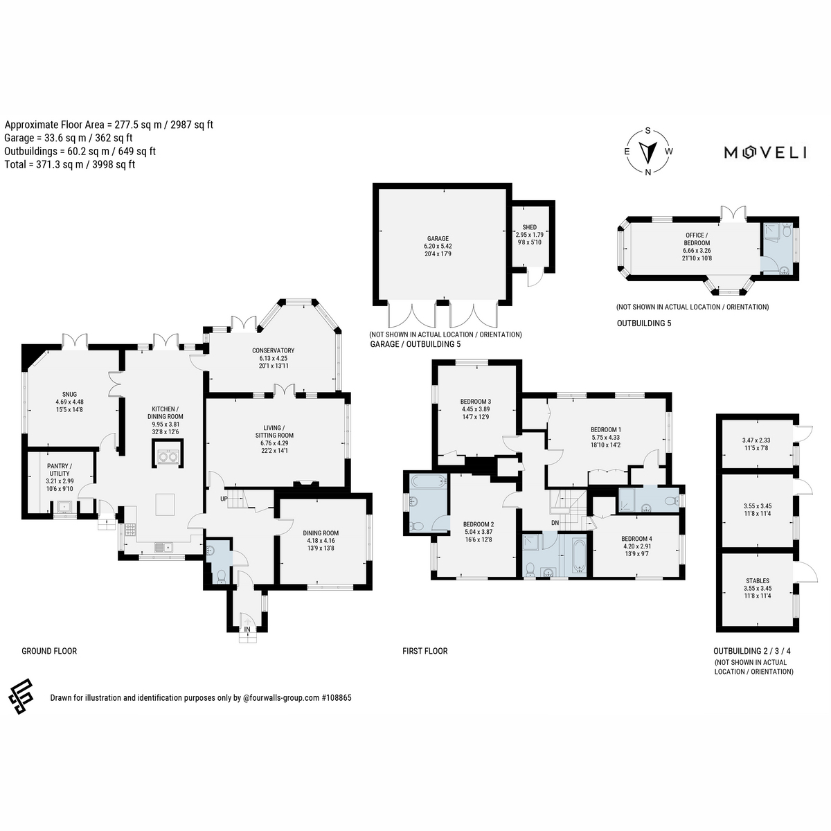 Middle Mare, West Mare Lane, Pulborough floorplan