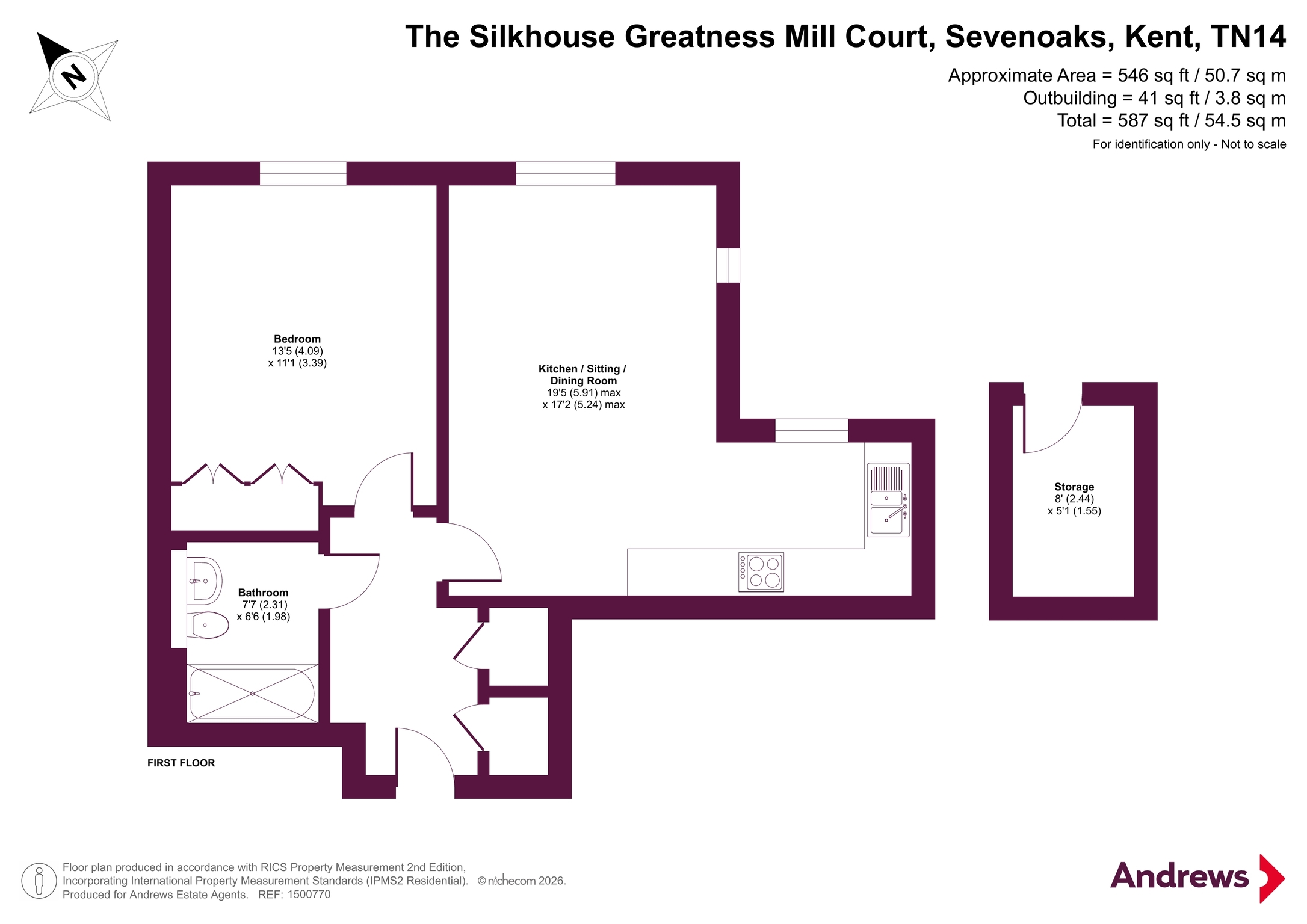 18 The Silkhouse,, Greatness Mill Court, Kent floorplan