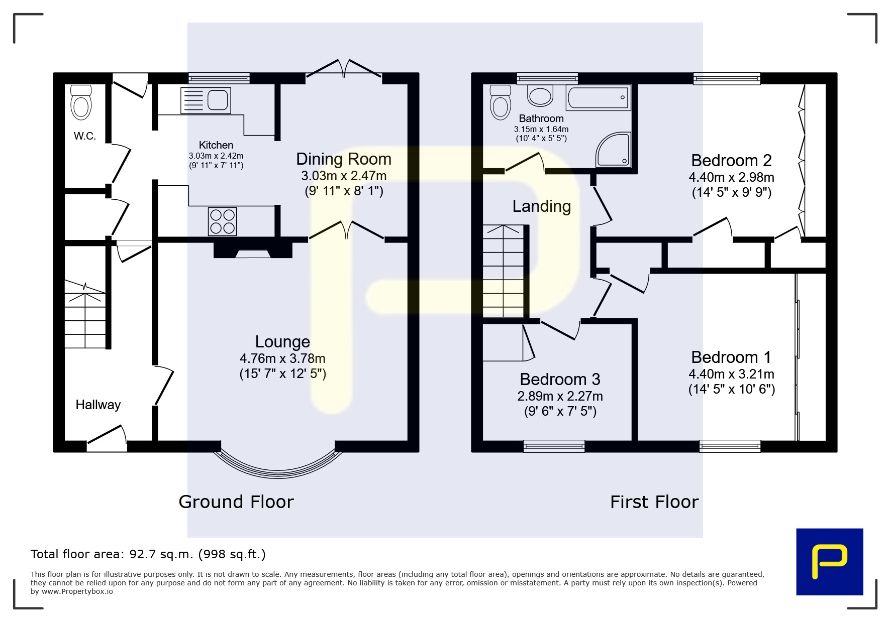 50, Scarborough Parade, Hebburn floorplan