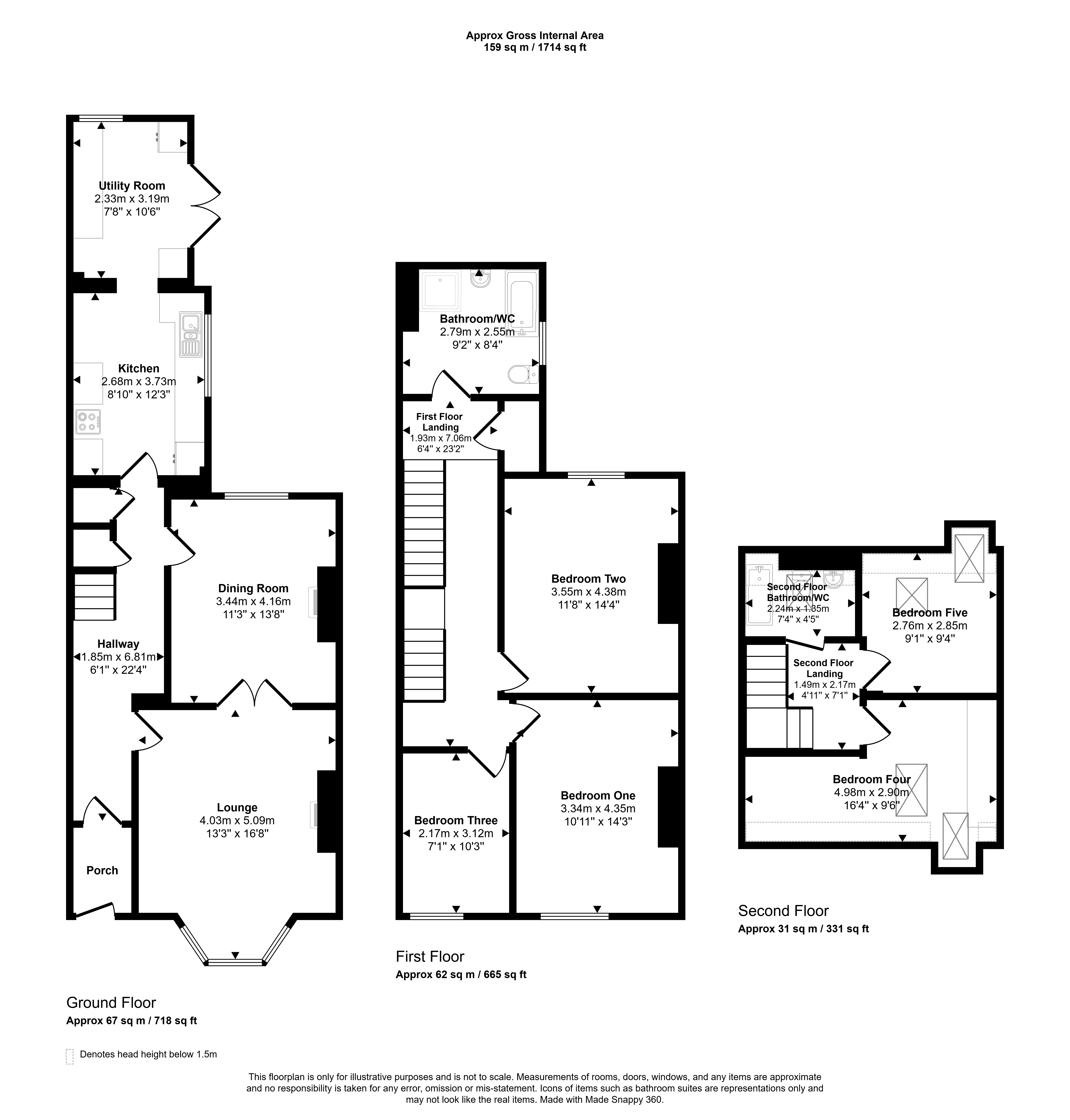 622, Welbeck Road, Newcastle upon Tyne floorplan