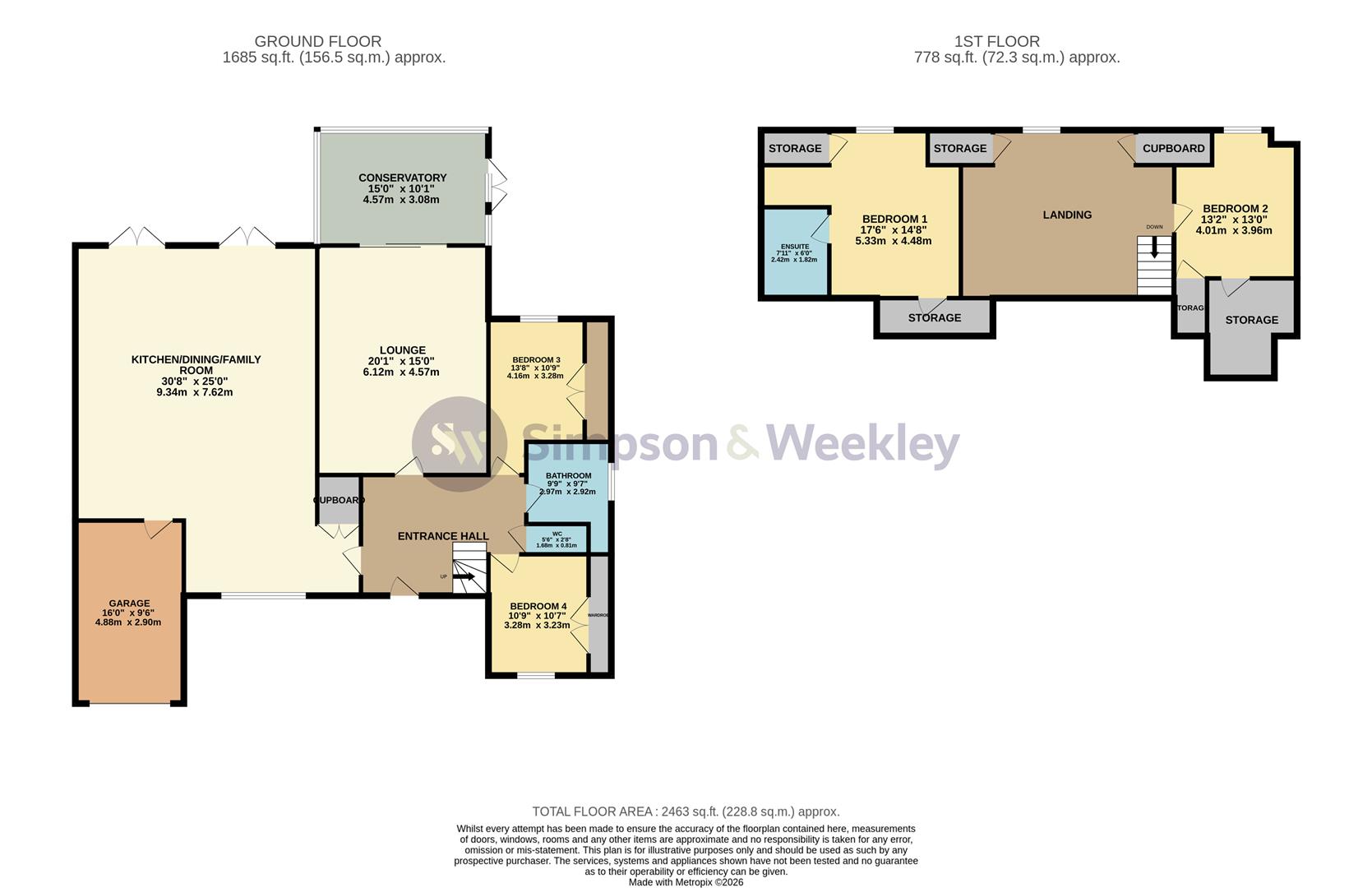 192, Bedford Road, Rushden floorplan