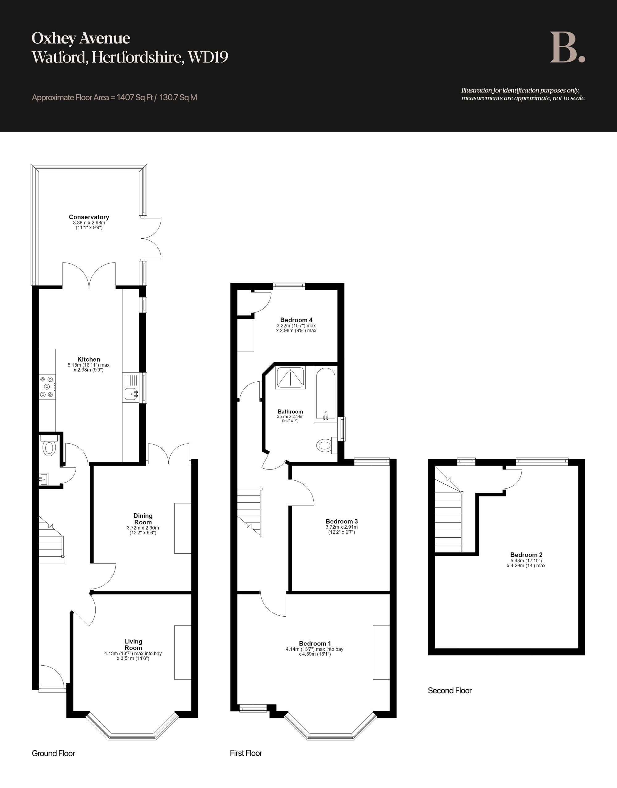 88 Oxhey Avenue, Watford floorplan