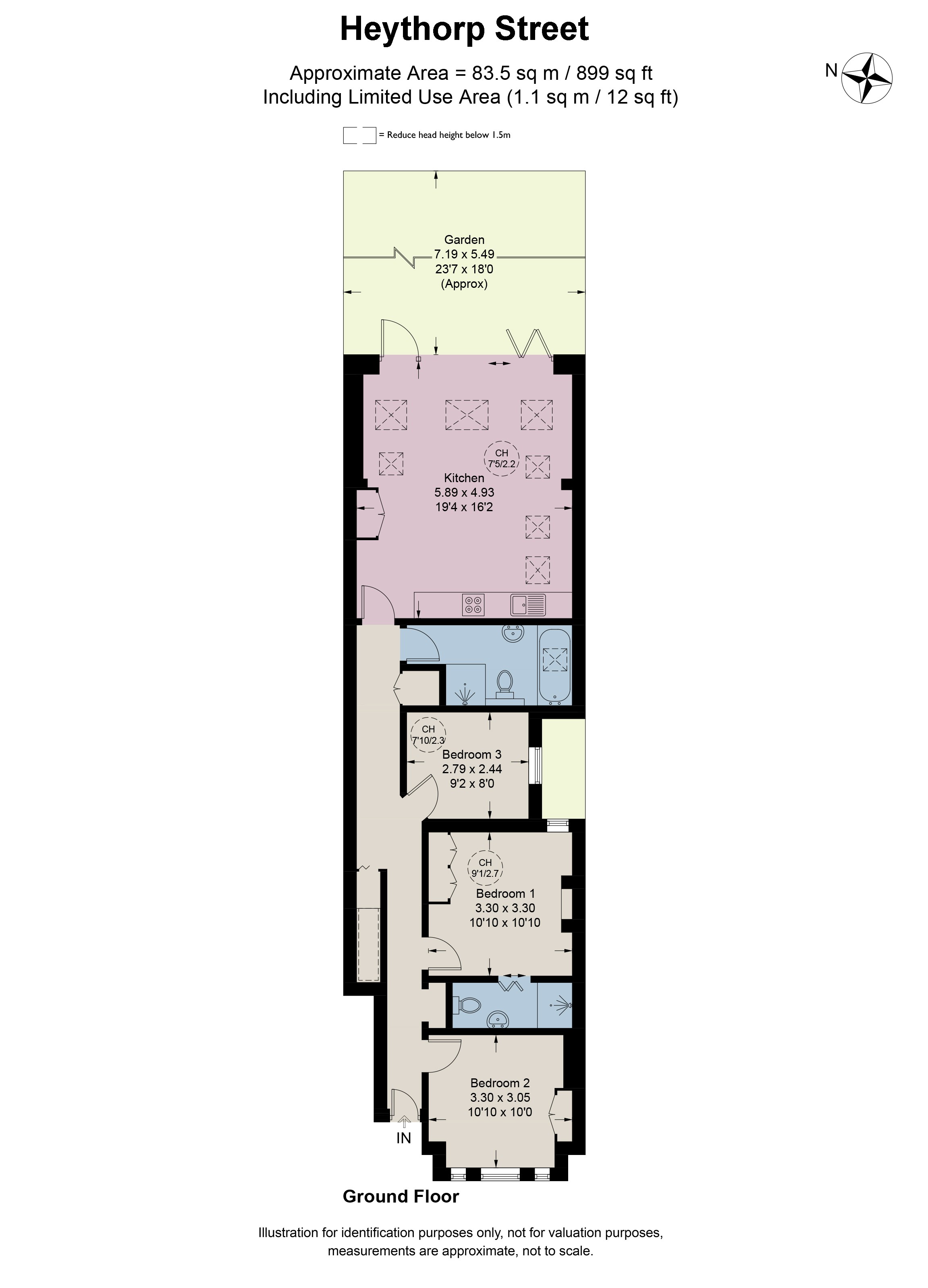 32, Heythorp Street, London floorplan