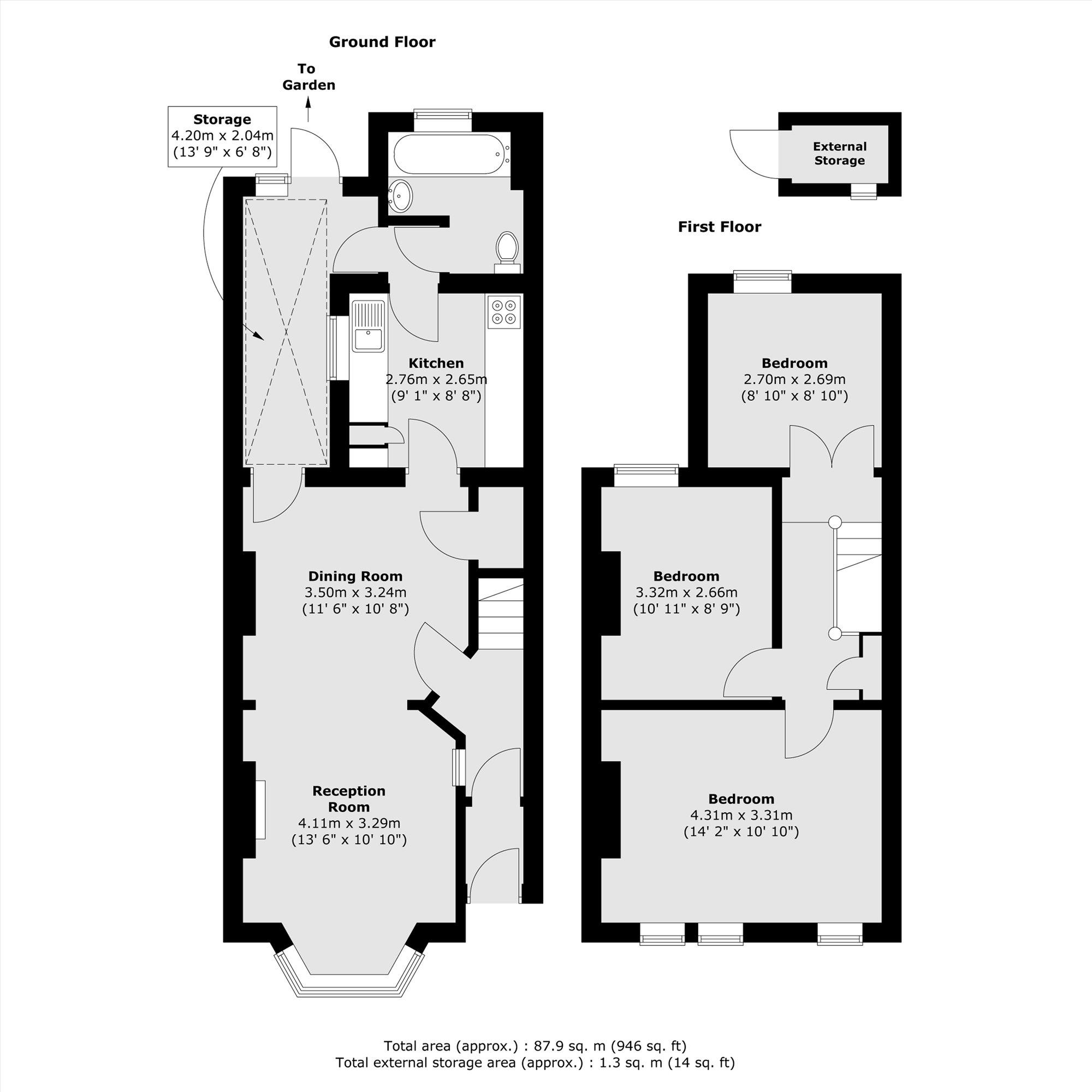42, Brackenbury Road, London floorplan