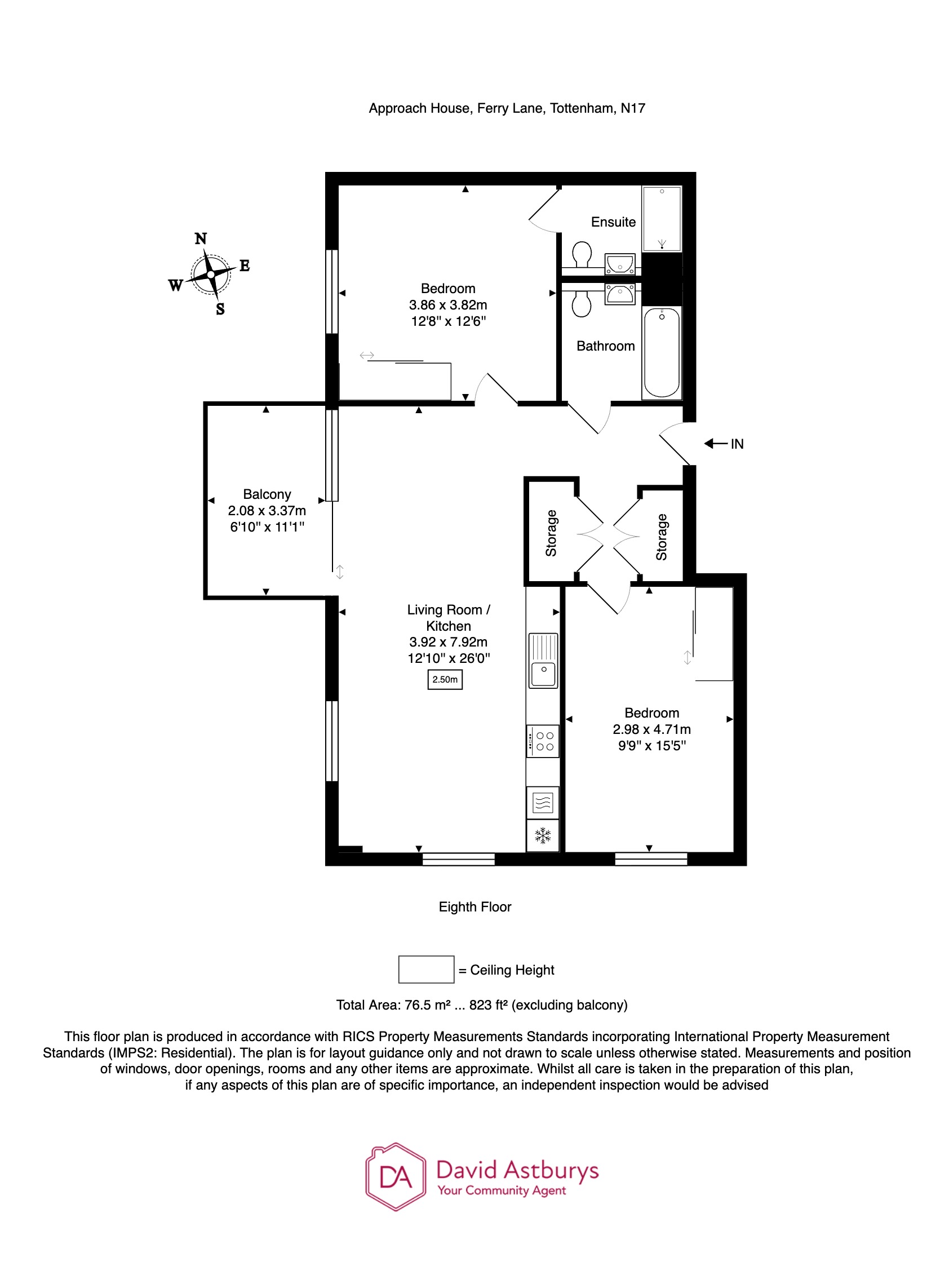302 Windlass apartments, Ferry Lane, Tottenham Hale floorplan