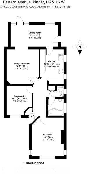 Eastern Avenue, Pinner, HA5 floorplan