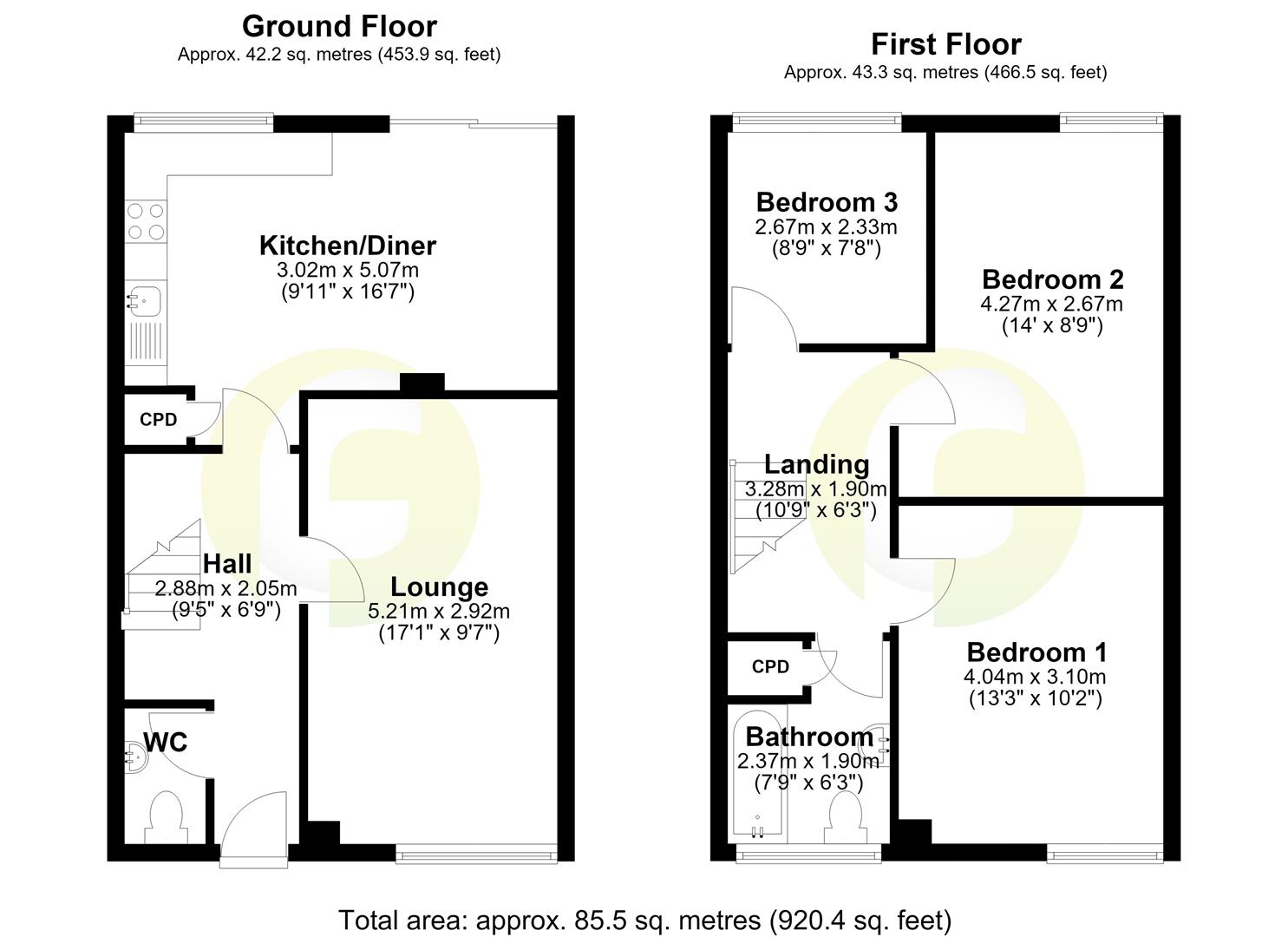 2, Bellingham Close, Wallsend floorplan