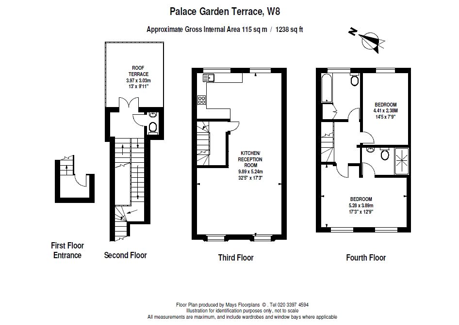 2 Bedrooms Flat to rent in Palace Gardens Terrace, London W8