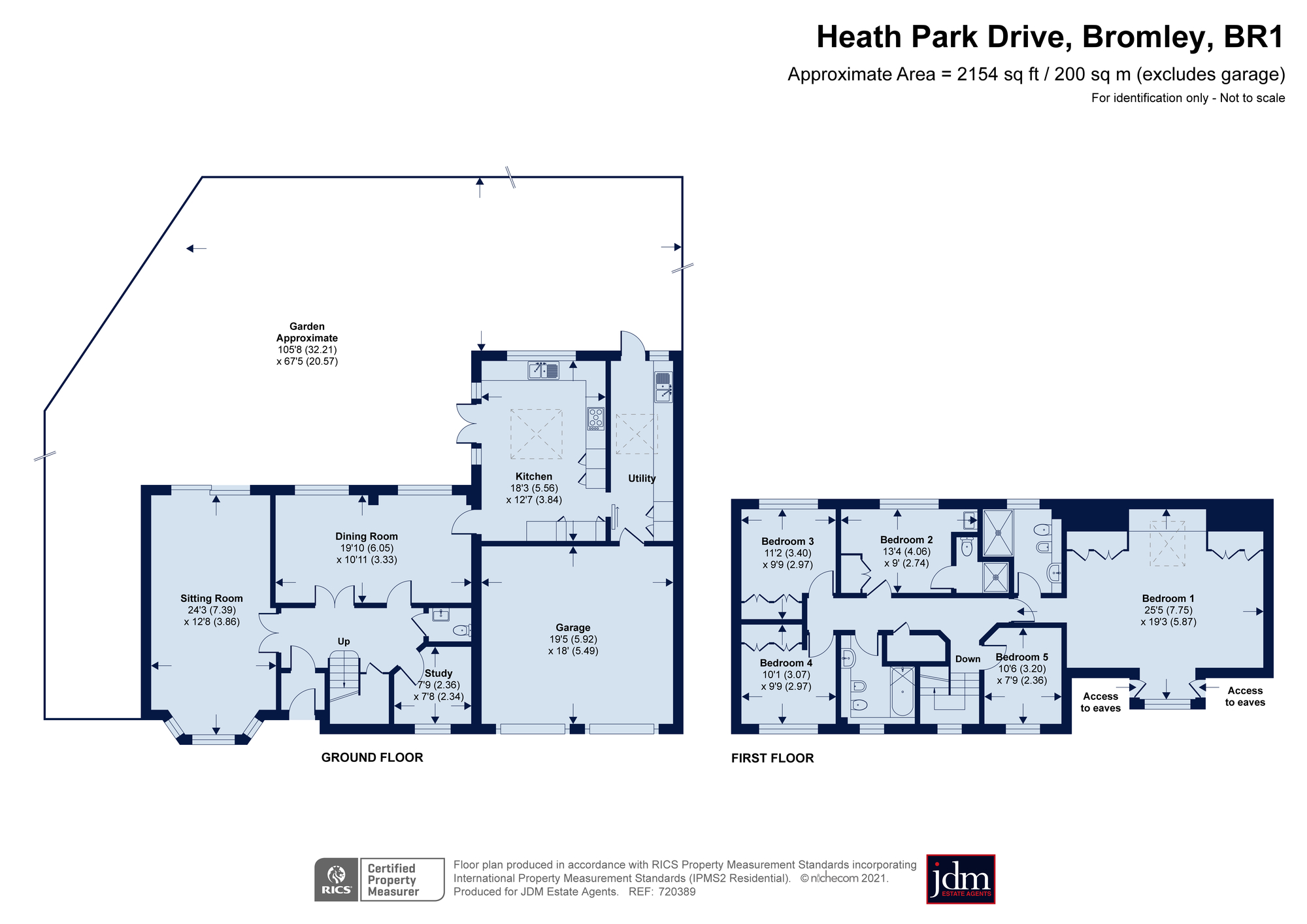Heath Park Drive, Bickley, Kent BR1, 5 bedroom detached house for sale
