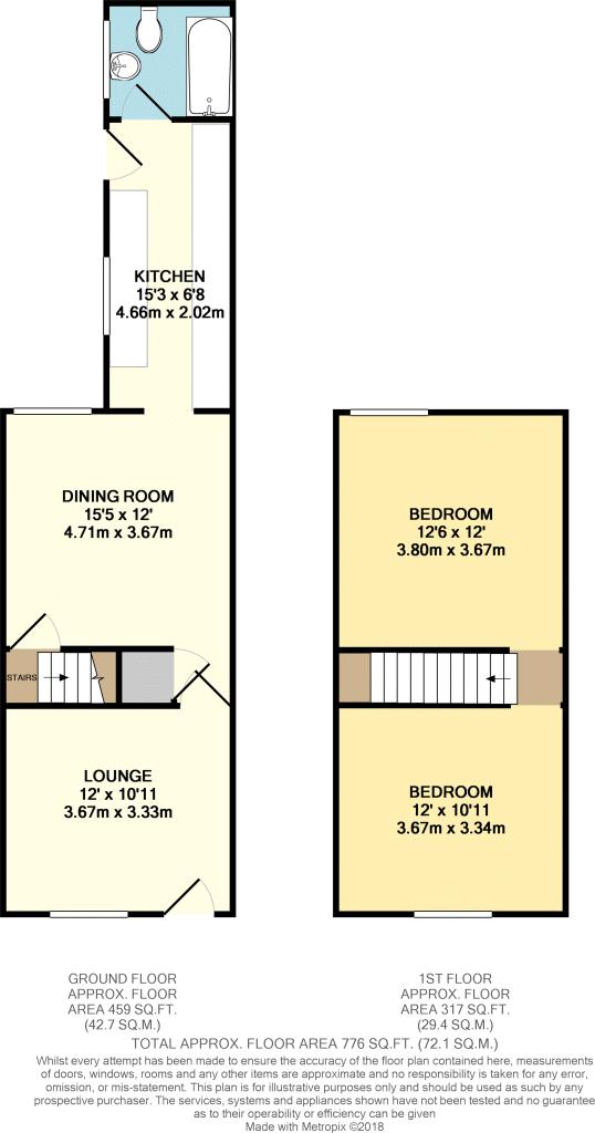 307, Bucks Hill, Nuneaton floorplan