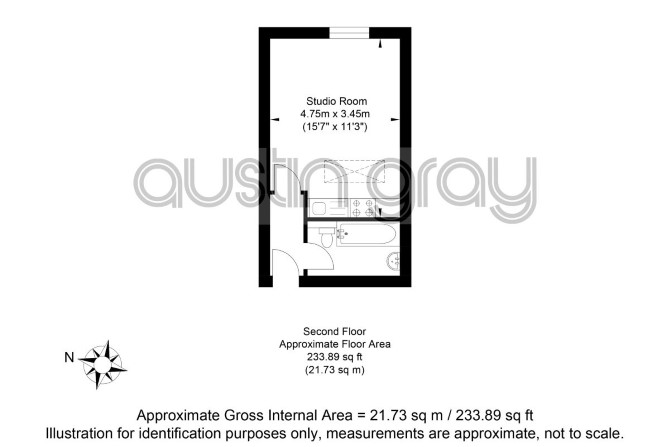 Flat 5 The Design Quarter, 129-130 Edward Street, Brighton floorplan