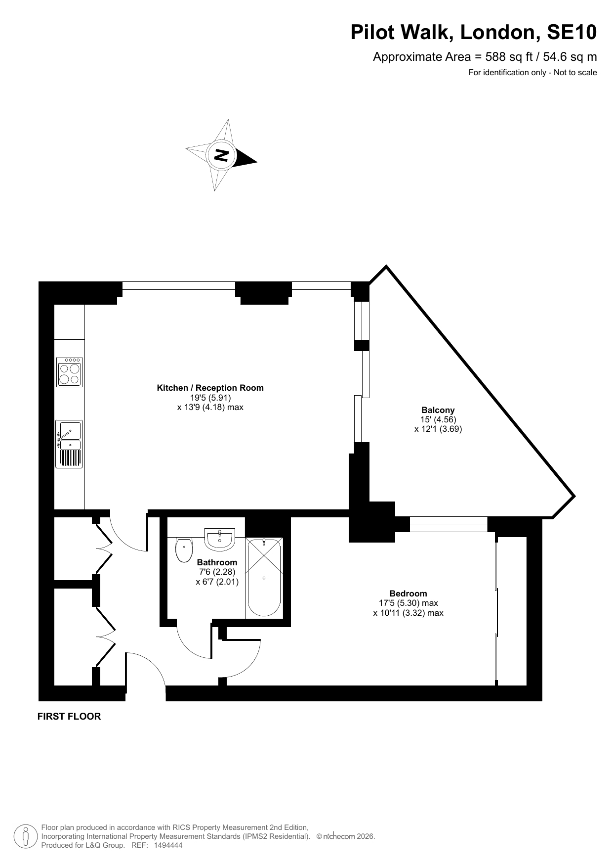 3 Pilot Walk, London floorplan