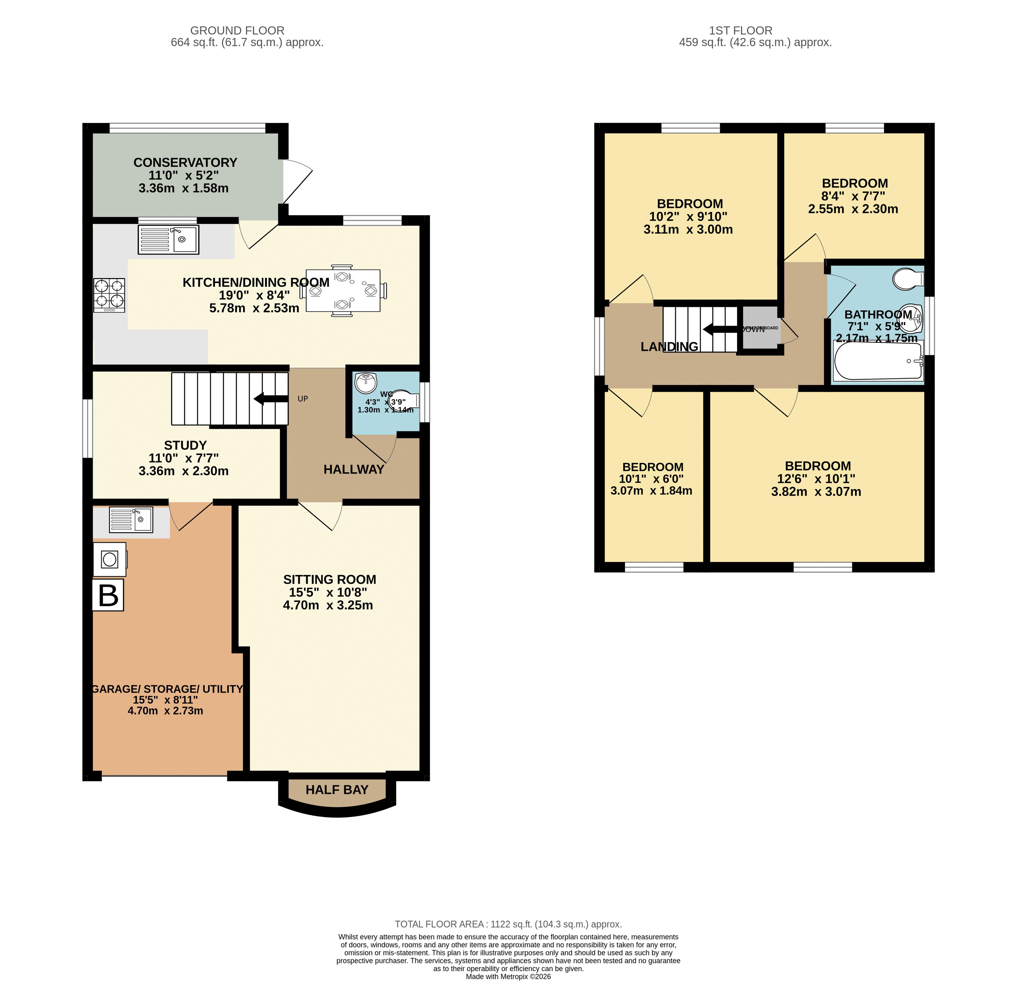 27, Pennine Close, Hereford floorplan