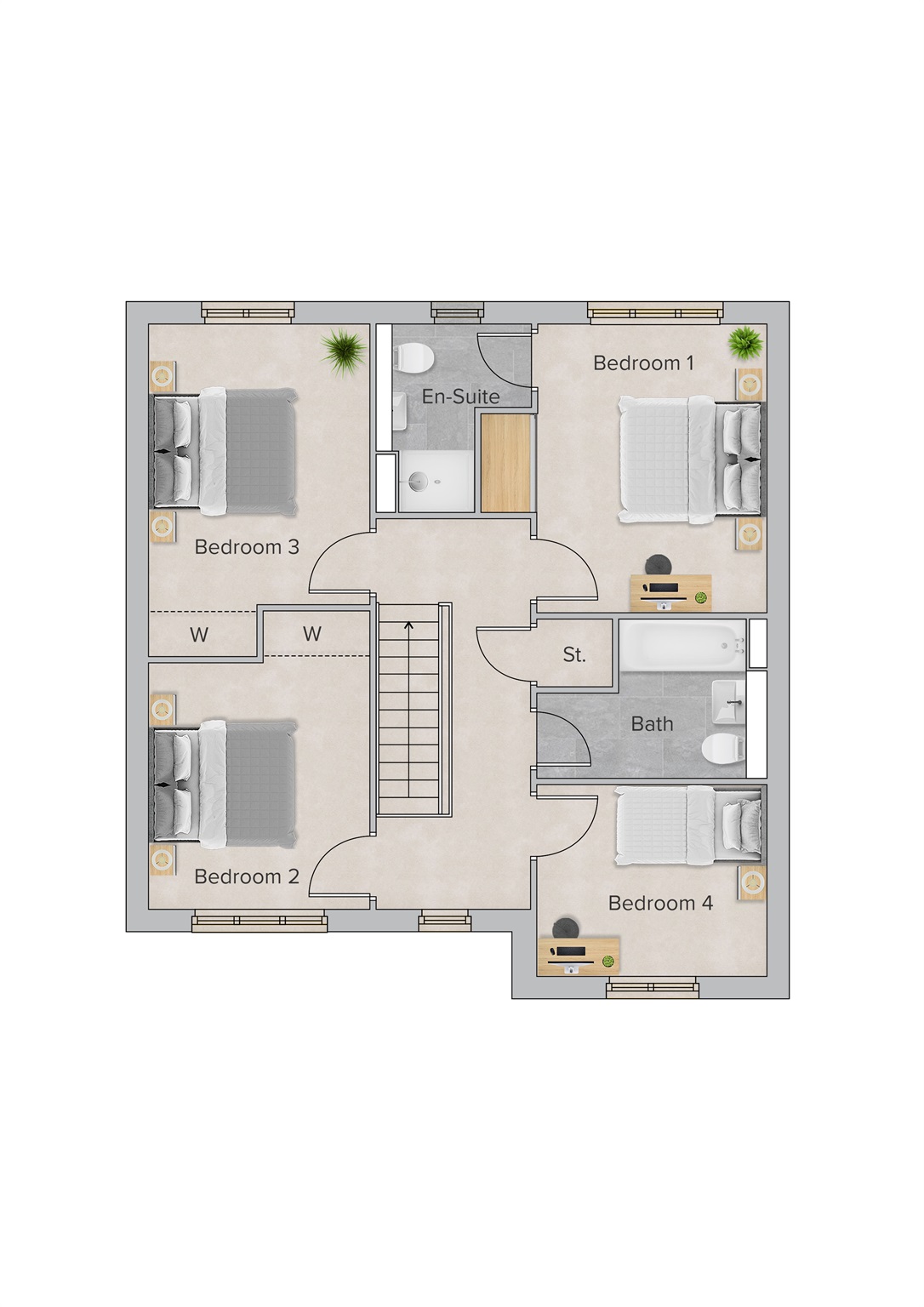 Plot, 93, 37, Woodside Meadows, Hartlepool floorplan