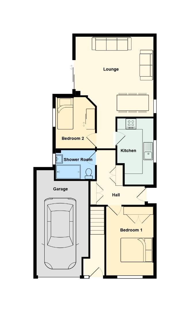 Ground Floor Flat 1, Woodland Court, Penarth floorplan