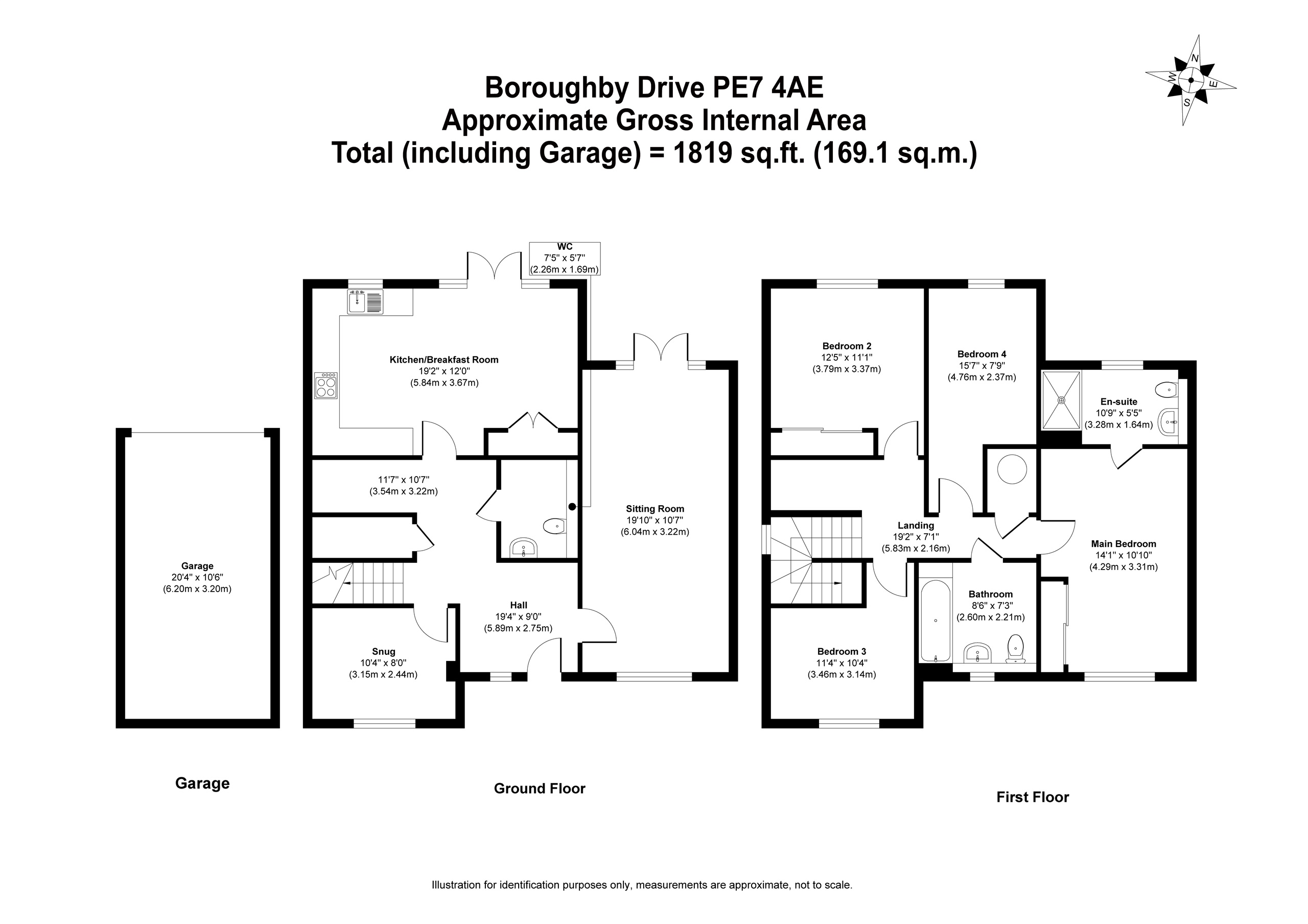 6, Boroughby Drive, Peterborough floorplan