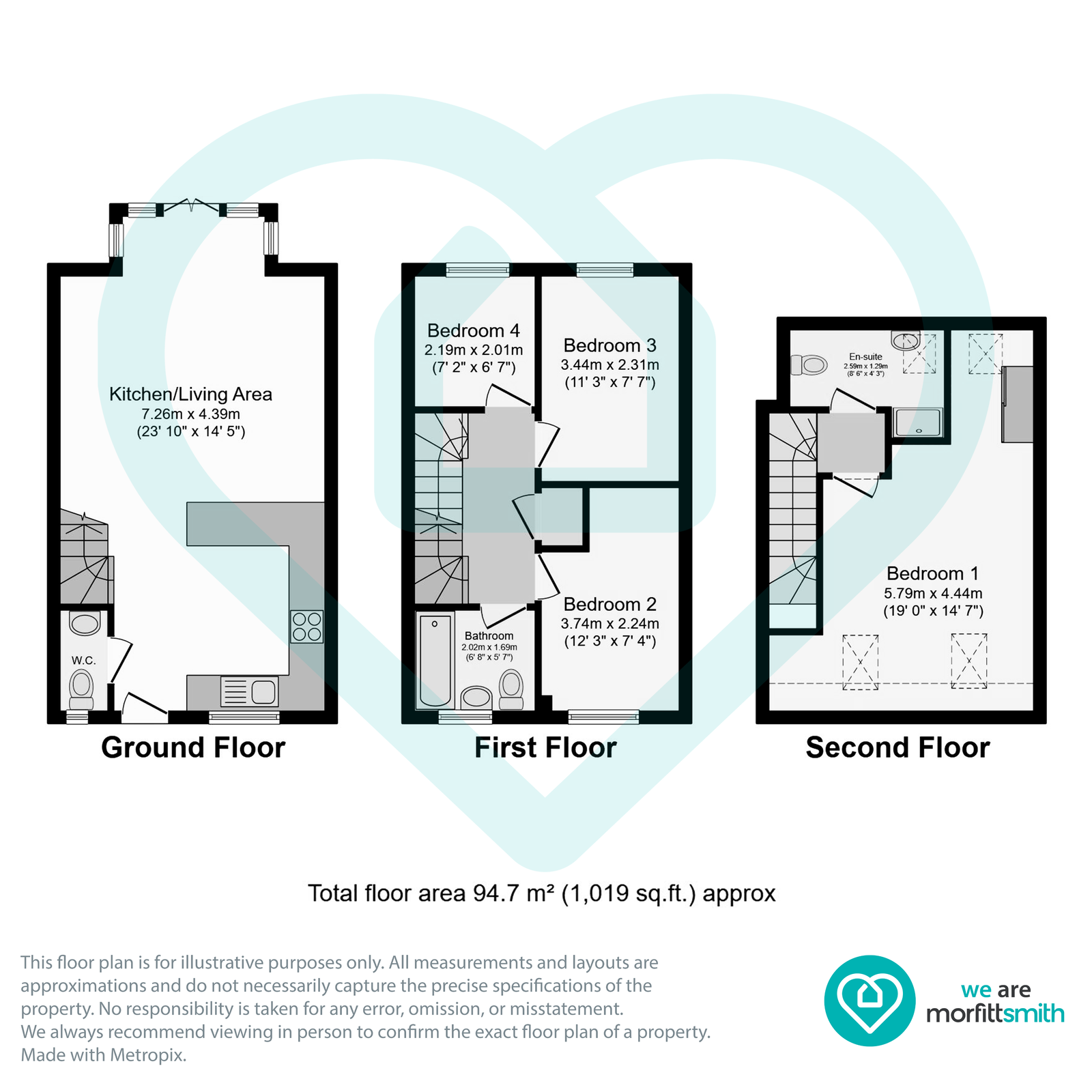 18, Pearwood Close, Rotherham floorplan