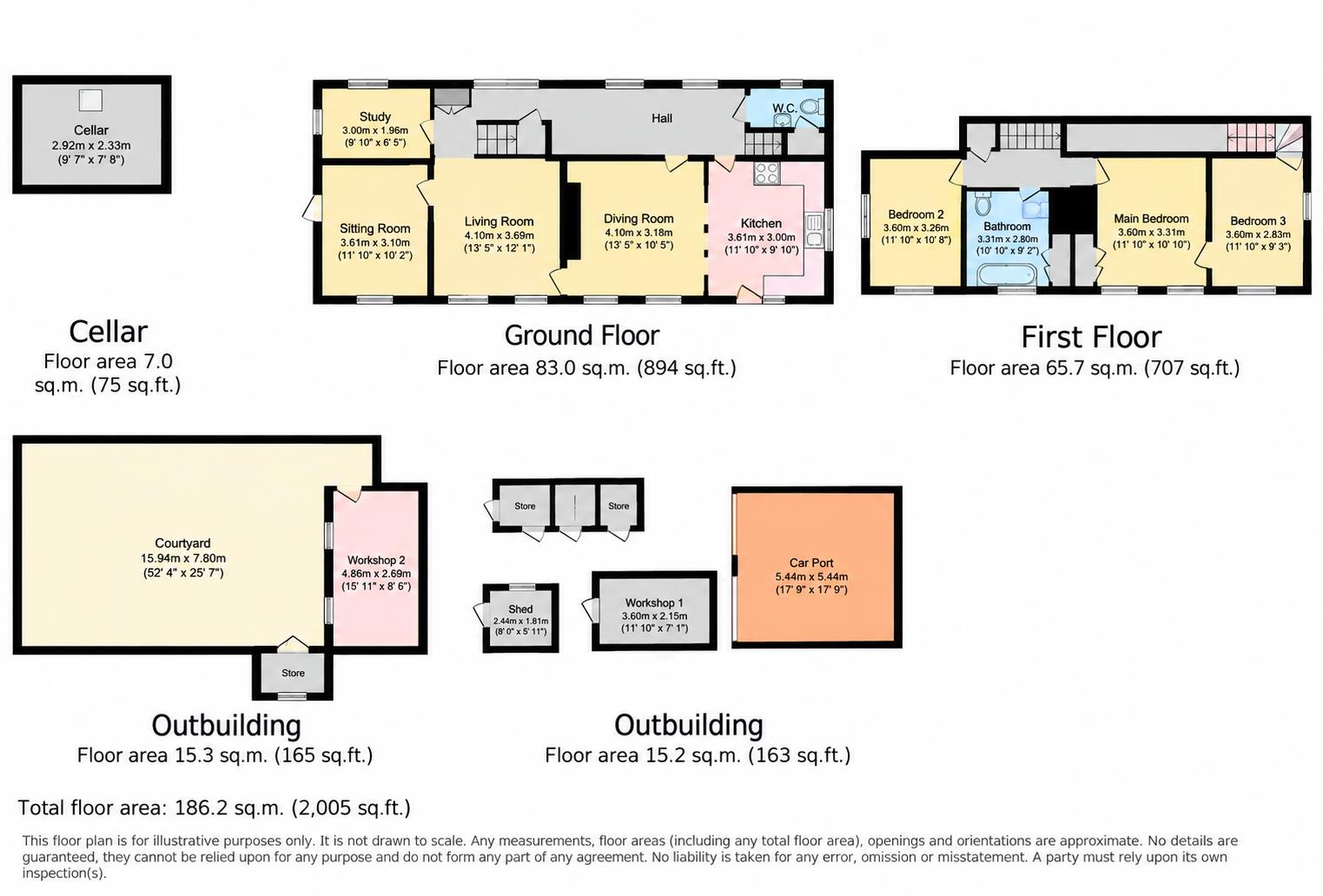 Yew Cottage, Hartley Green, Hartley Green floorplan