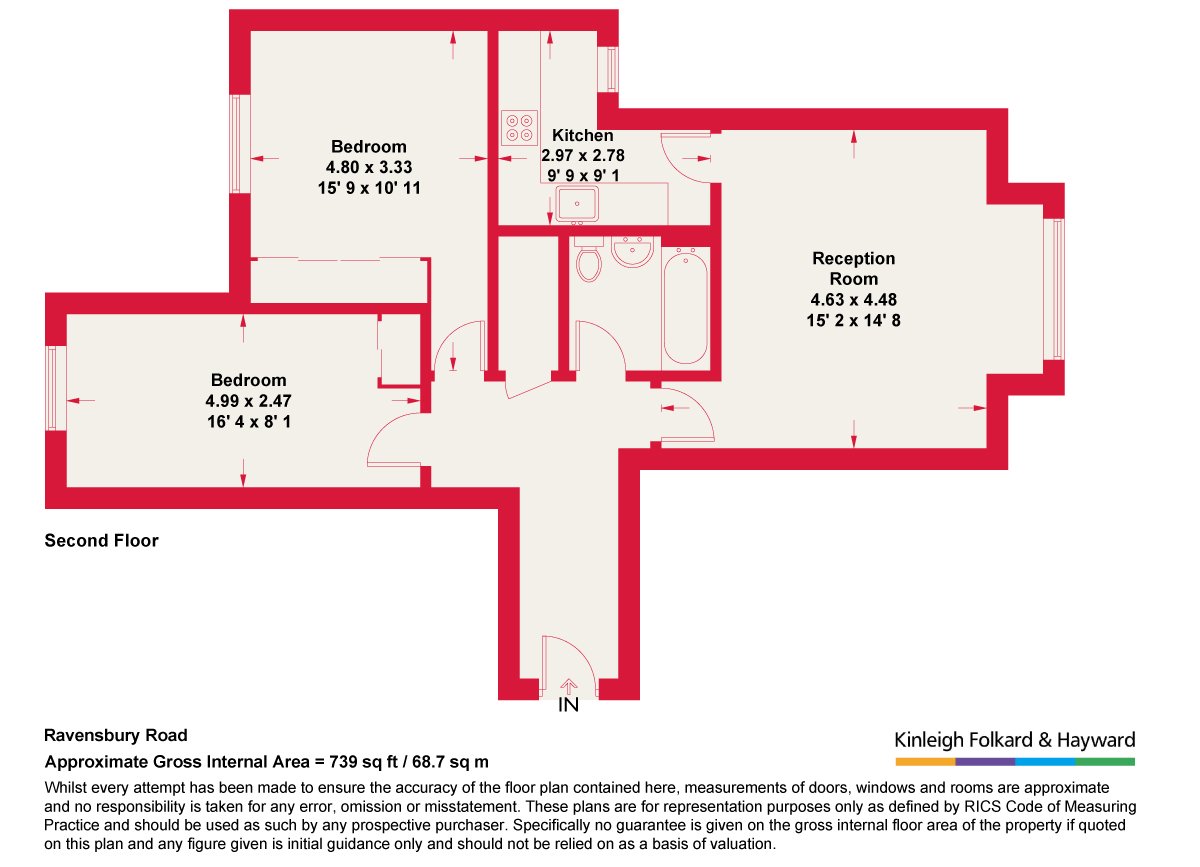 15, Times Court, 24, Ravensbury Road, London floorplan