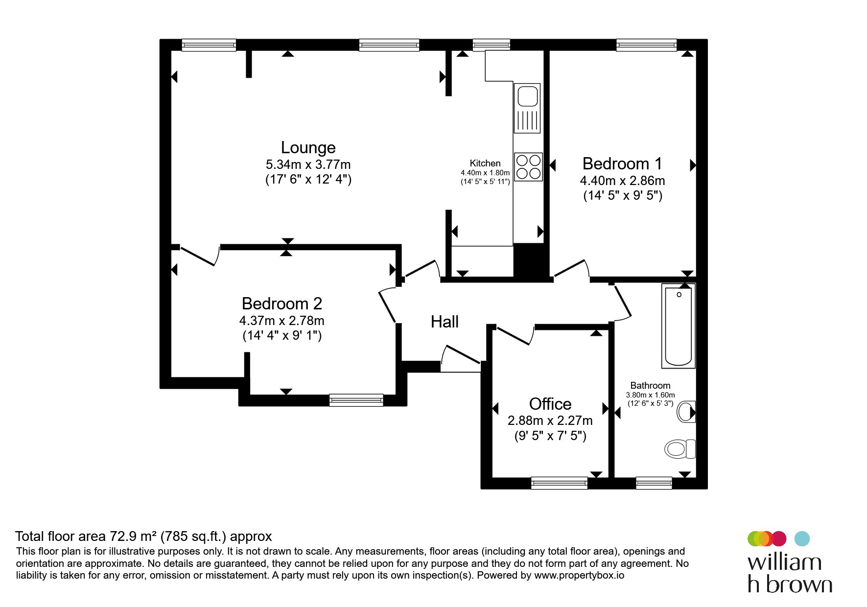 47, Elphaborough Close, Hebden Bridge floorplan