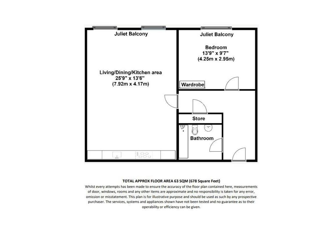 Mosaic Apartments, 137, High Street, Slough floorplan