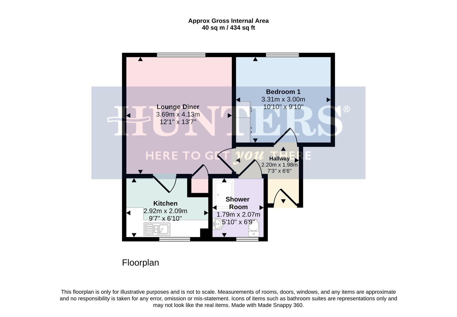 3, Jasmine Court, Wigston floorplan