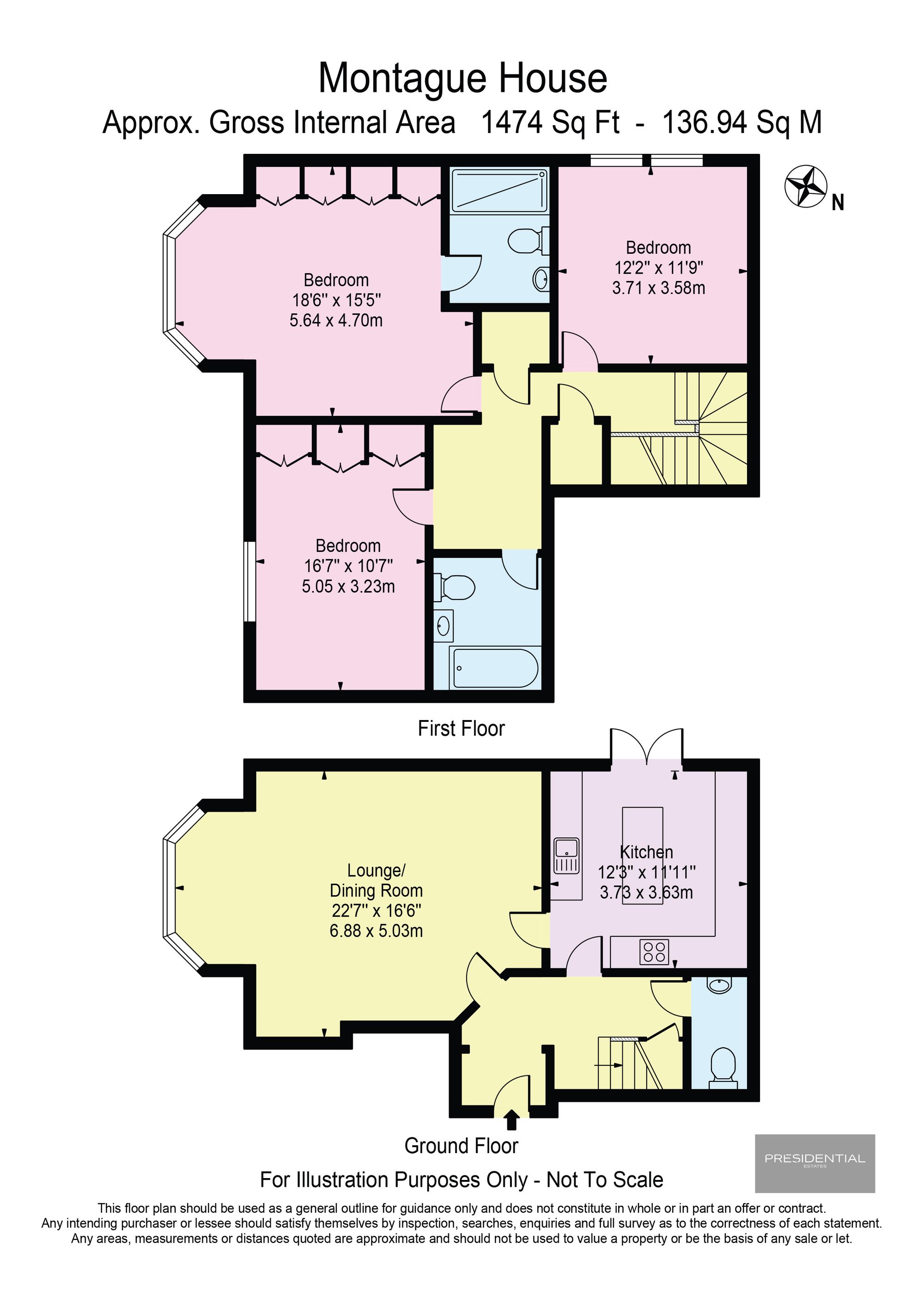 Apt 3, Montague House Regents Drive, Woodford Green floorplan