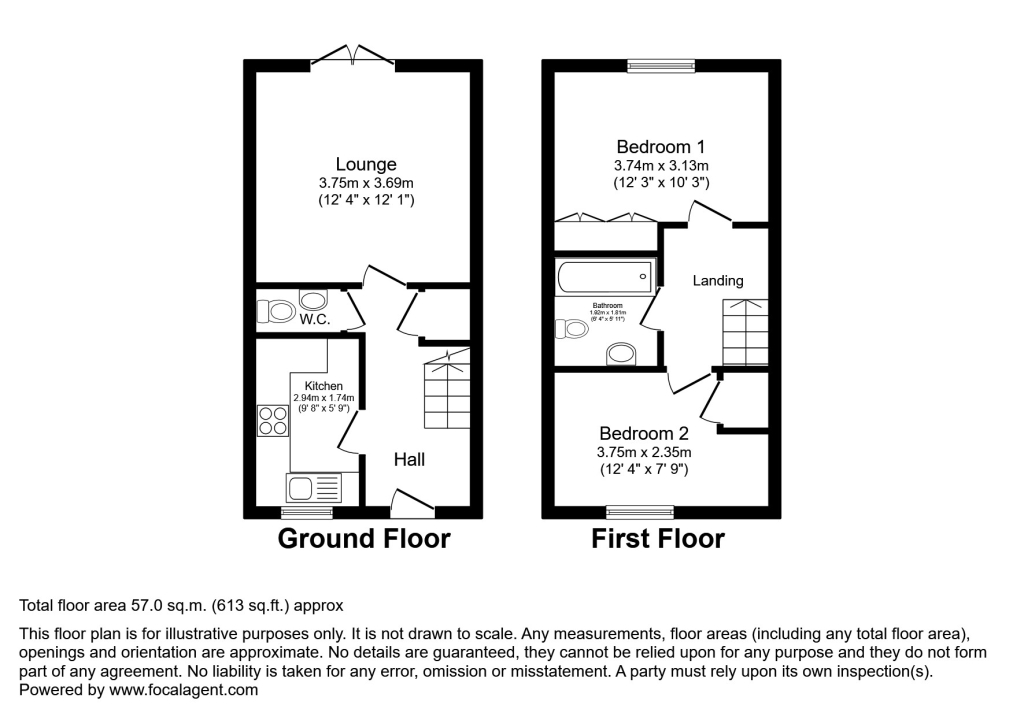 Clipson Cresent, BartonUponHumber, South Humberside DN18, 2 bedroom terraced house for sale