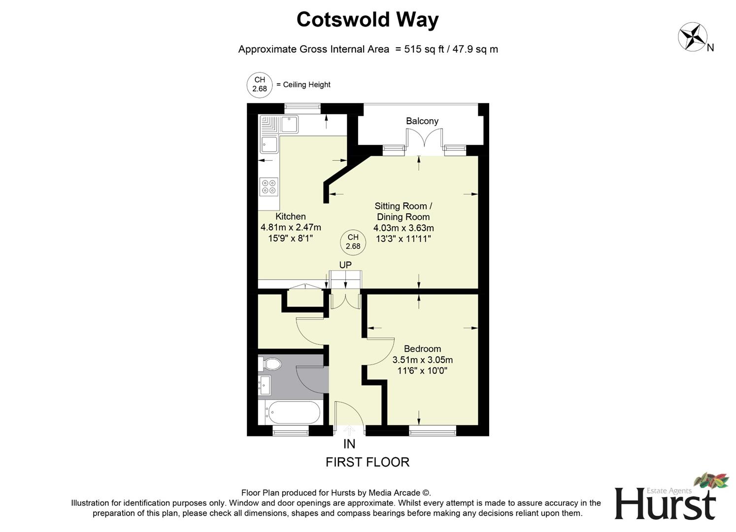 Cotswold Way, High HP13, 1 bedroom for sale