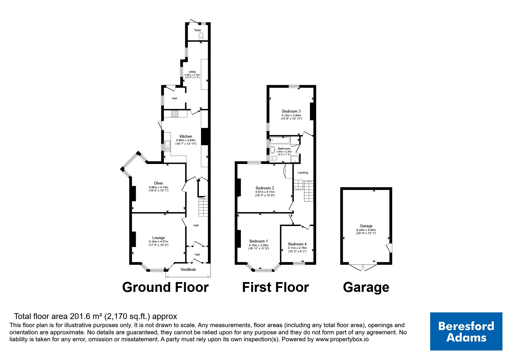 49, Victoria Park, Conwy floorplan