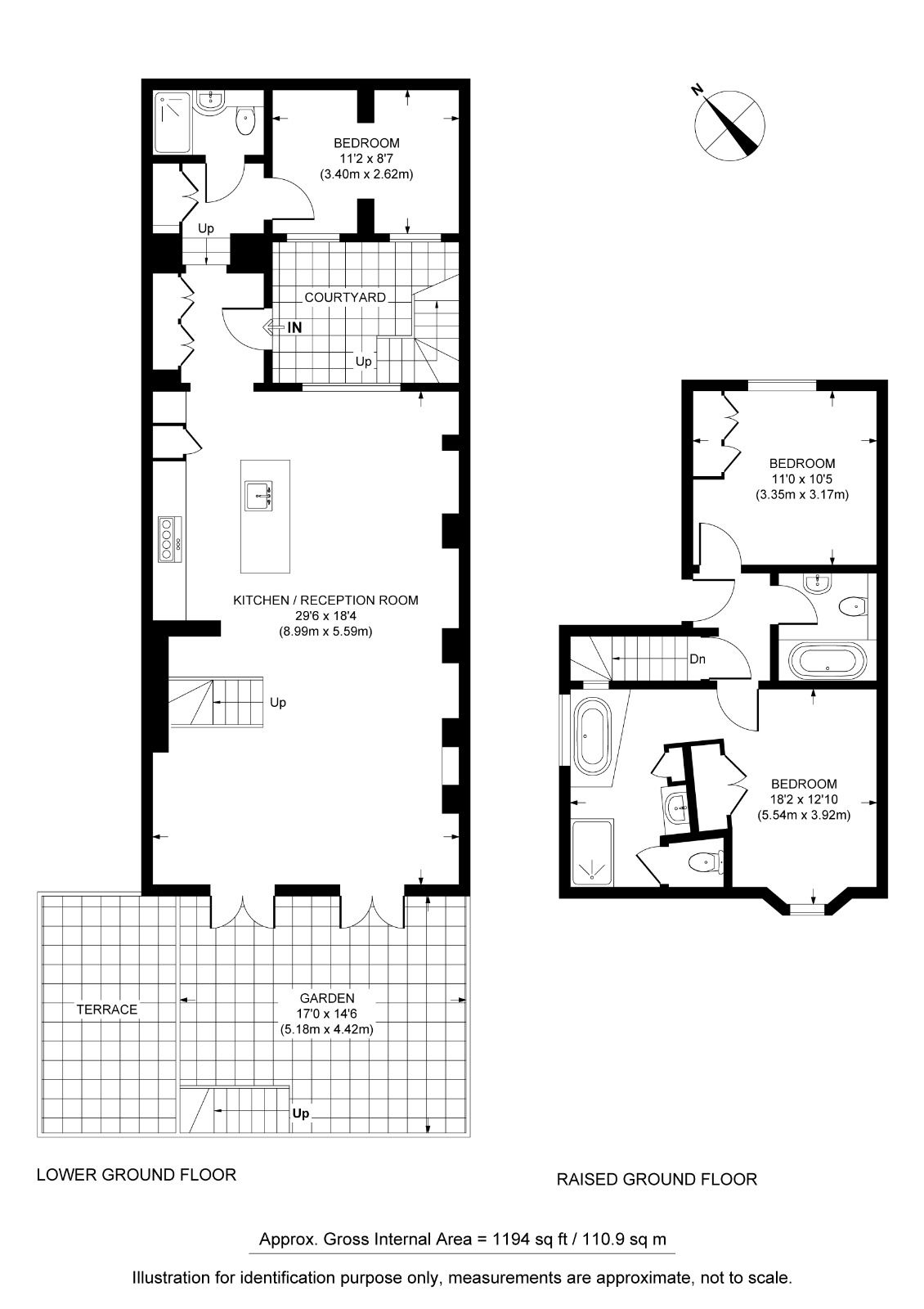 37,1, Bristol Gardens, London floorplan