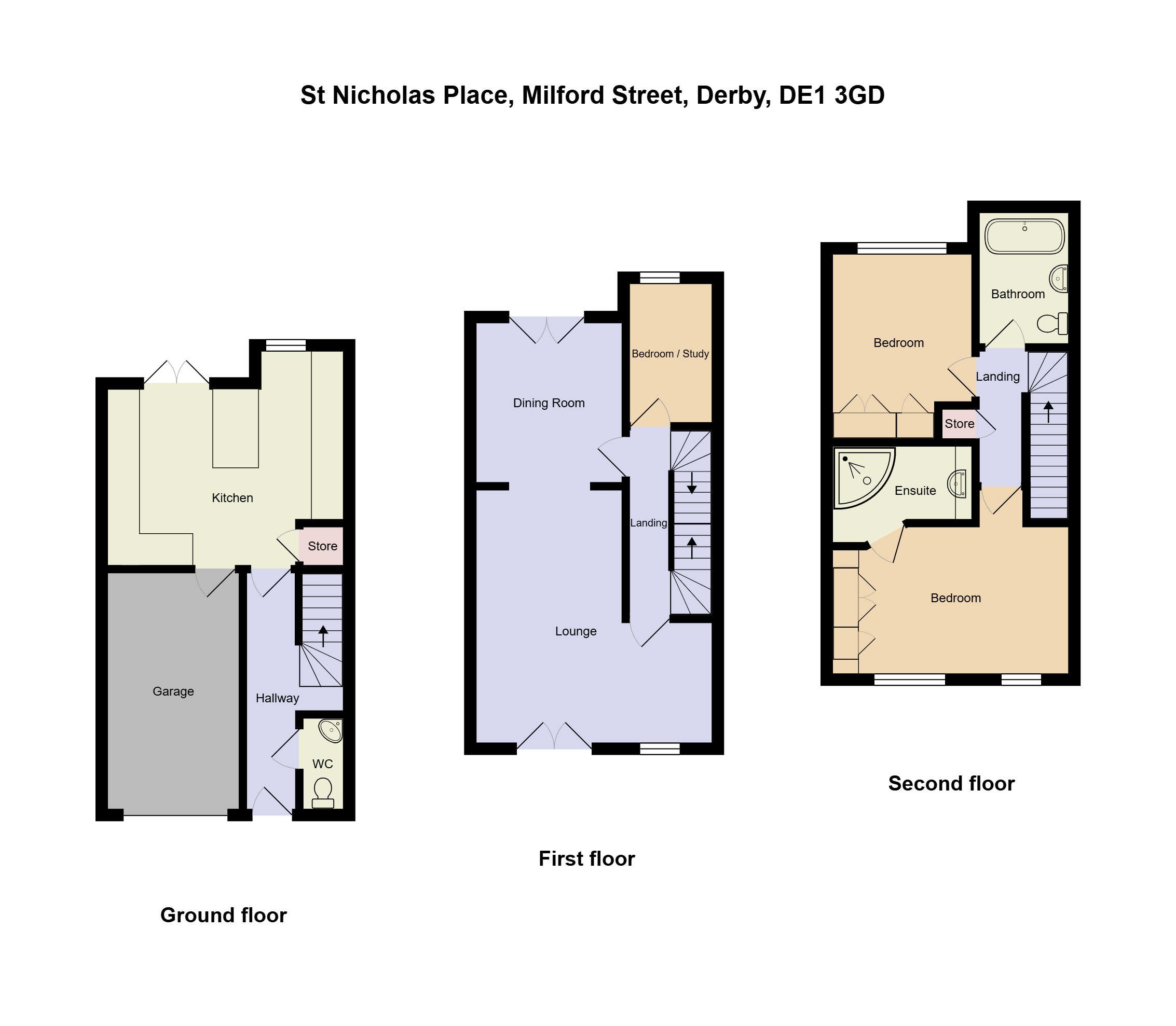 15, St Nicholas Place, Derby floorplan