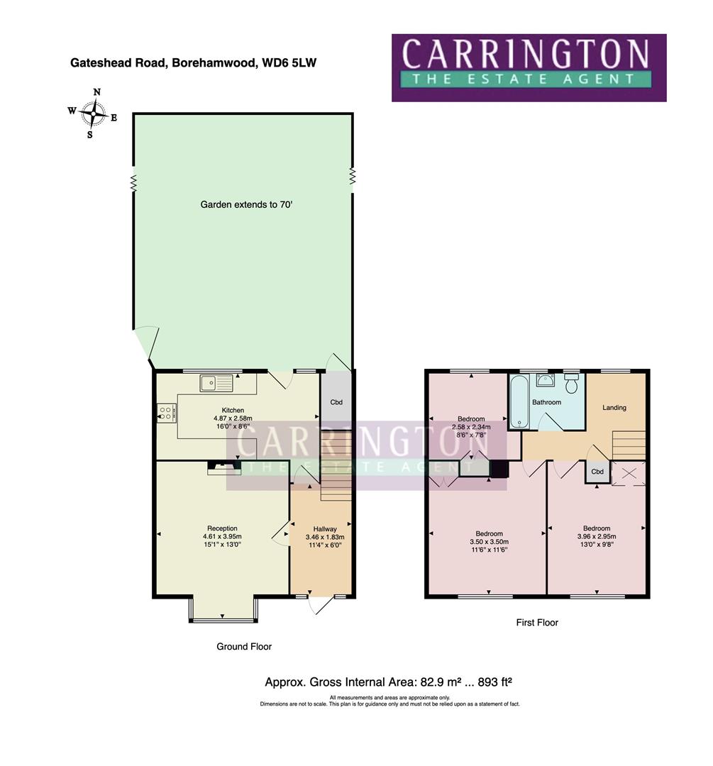 253, Gateshead Road, Borehamwood floorplan