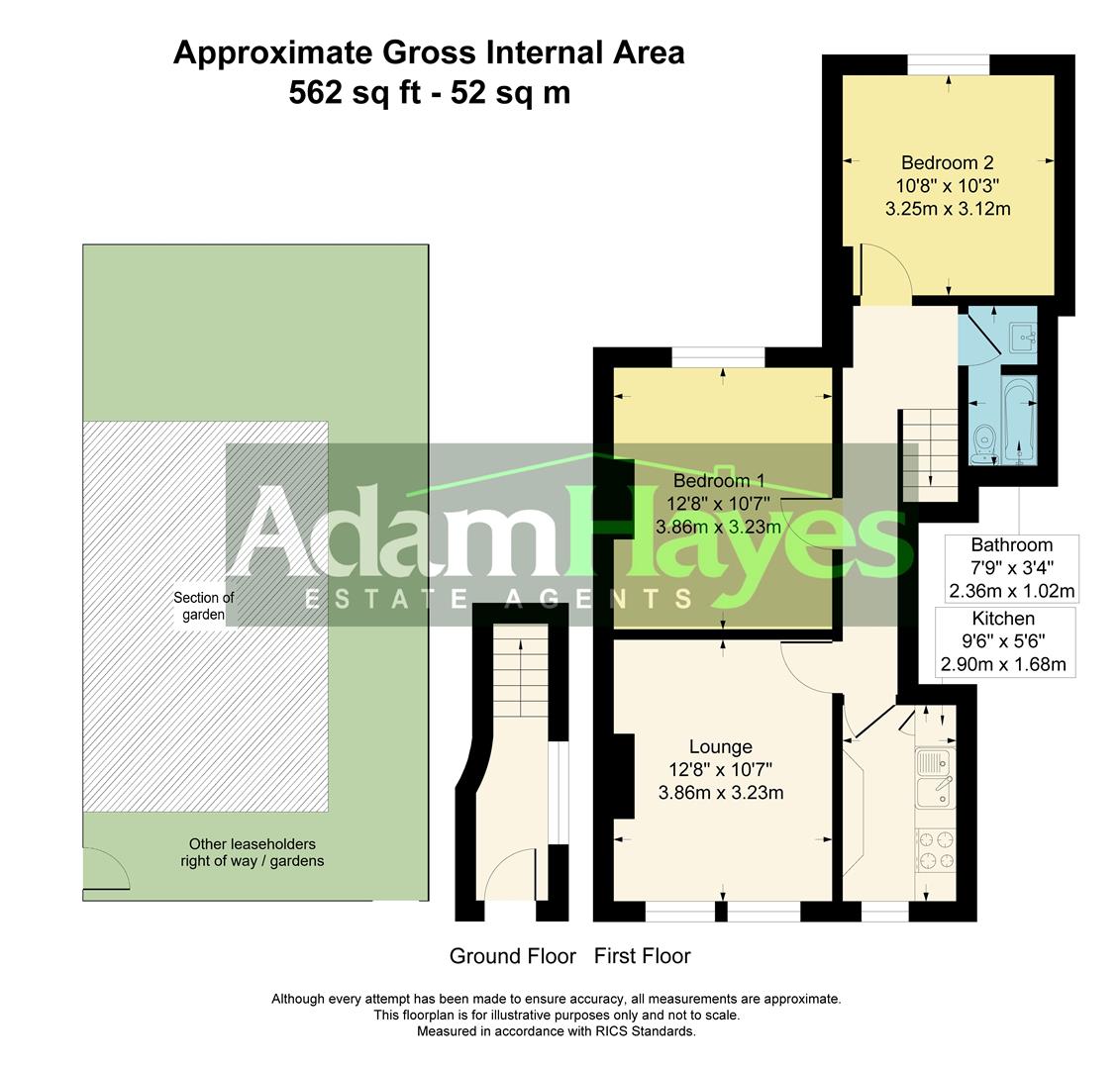 129B, Station Road, London floorplan